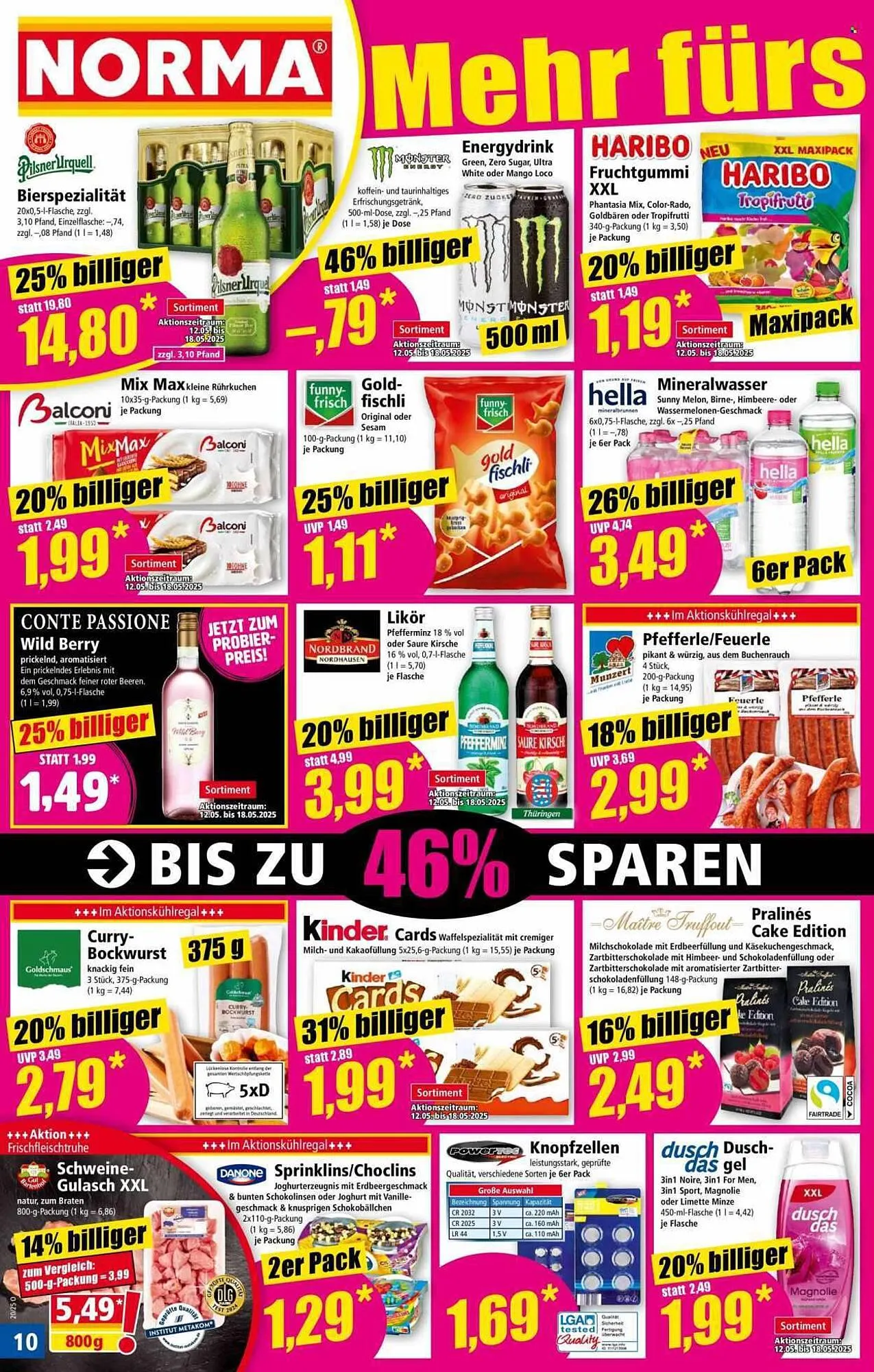 Norma Prospekt von 12. Mai bis 18. Mai 2025 - Prospekt seite 10