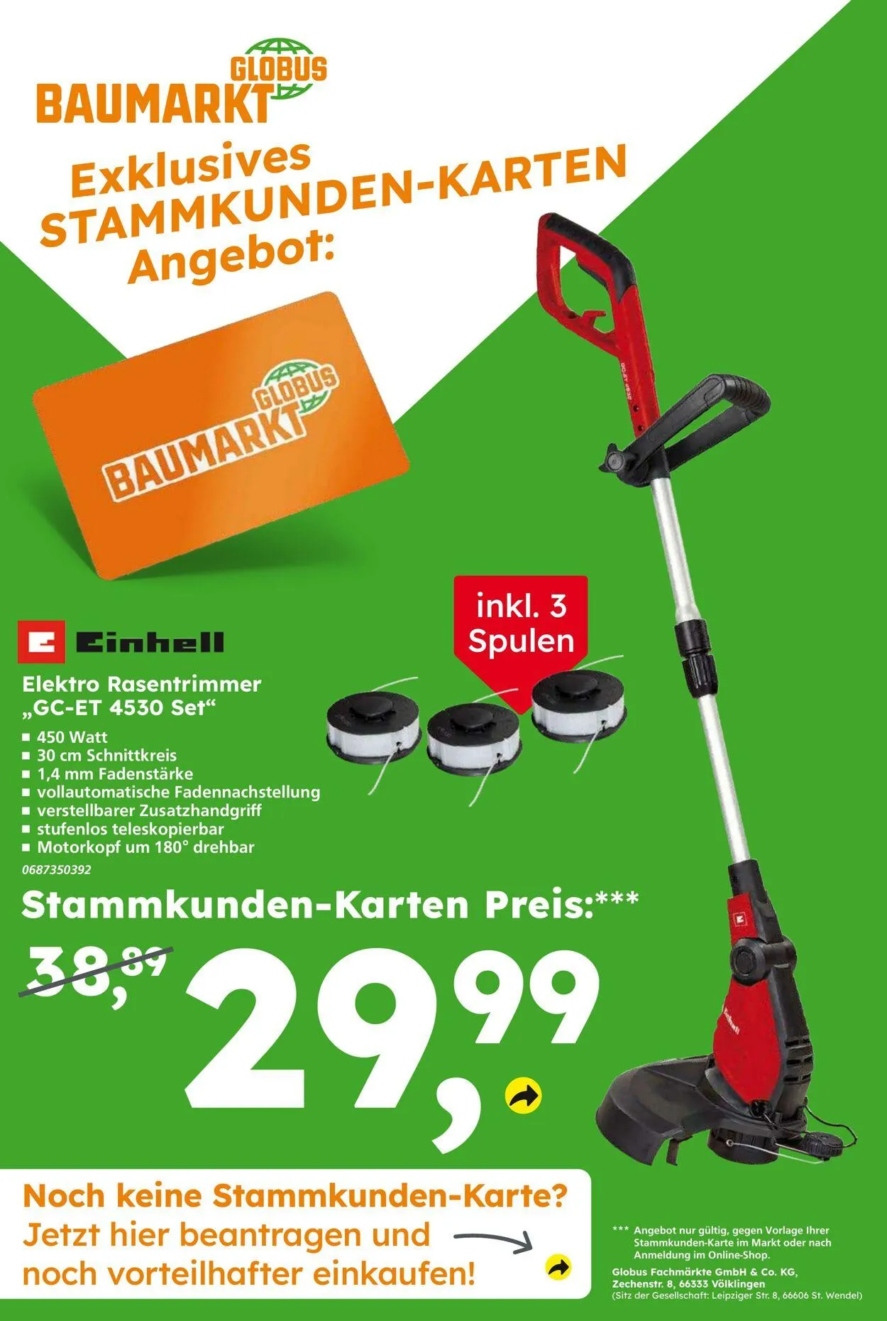 Globus Baumarkt Aktueller Prospekt von 20. April bis 26. April 2025 - Prospekt seite 16
