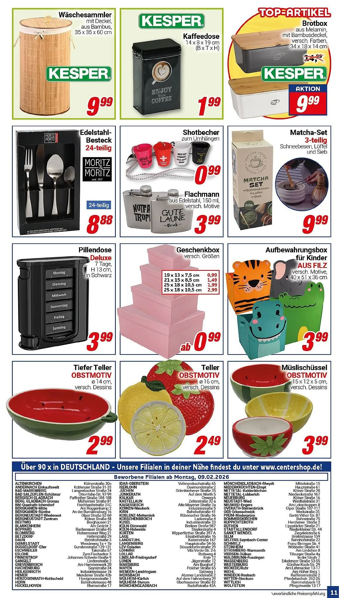 CENTERSHOP Prospekt von 9. Februar bis 14. Februar 2026 - Prospekt seite 11