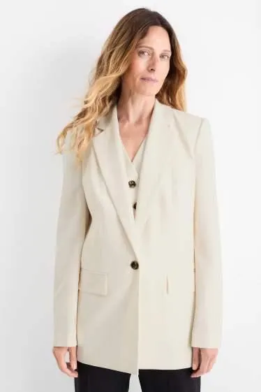 Oversized long blazer