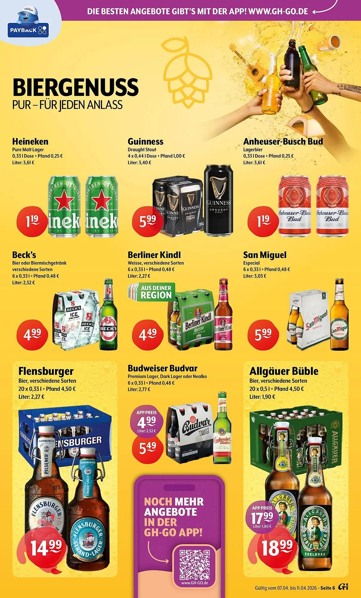 Trink und Spare Prospekt von 6. April bis 11. April 2026 - Prospekt seite 6