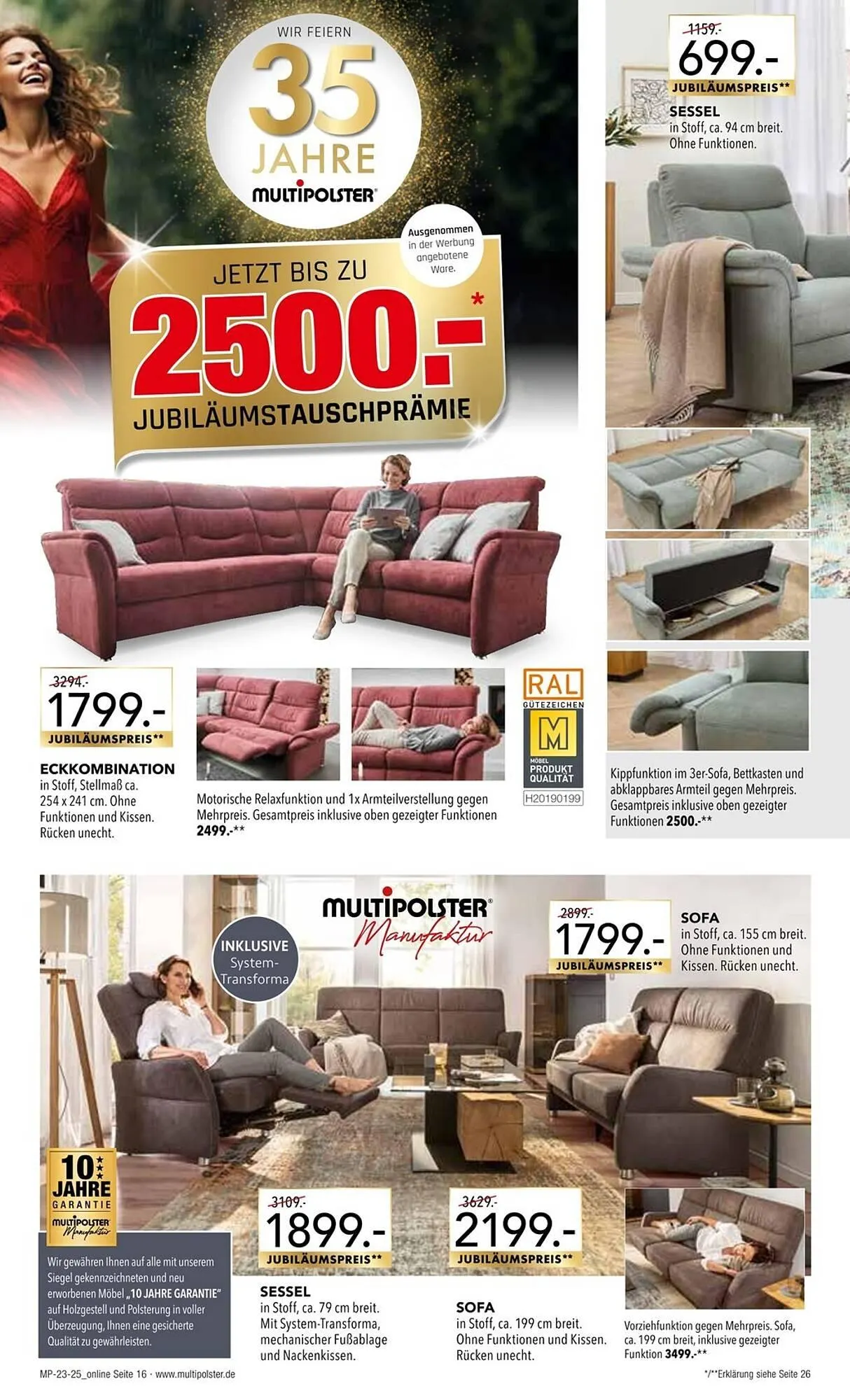 Multipolster Prospekt von 1. Juni bis 28. Juni 2025 - Prospekt seite 16