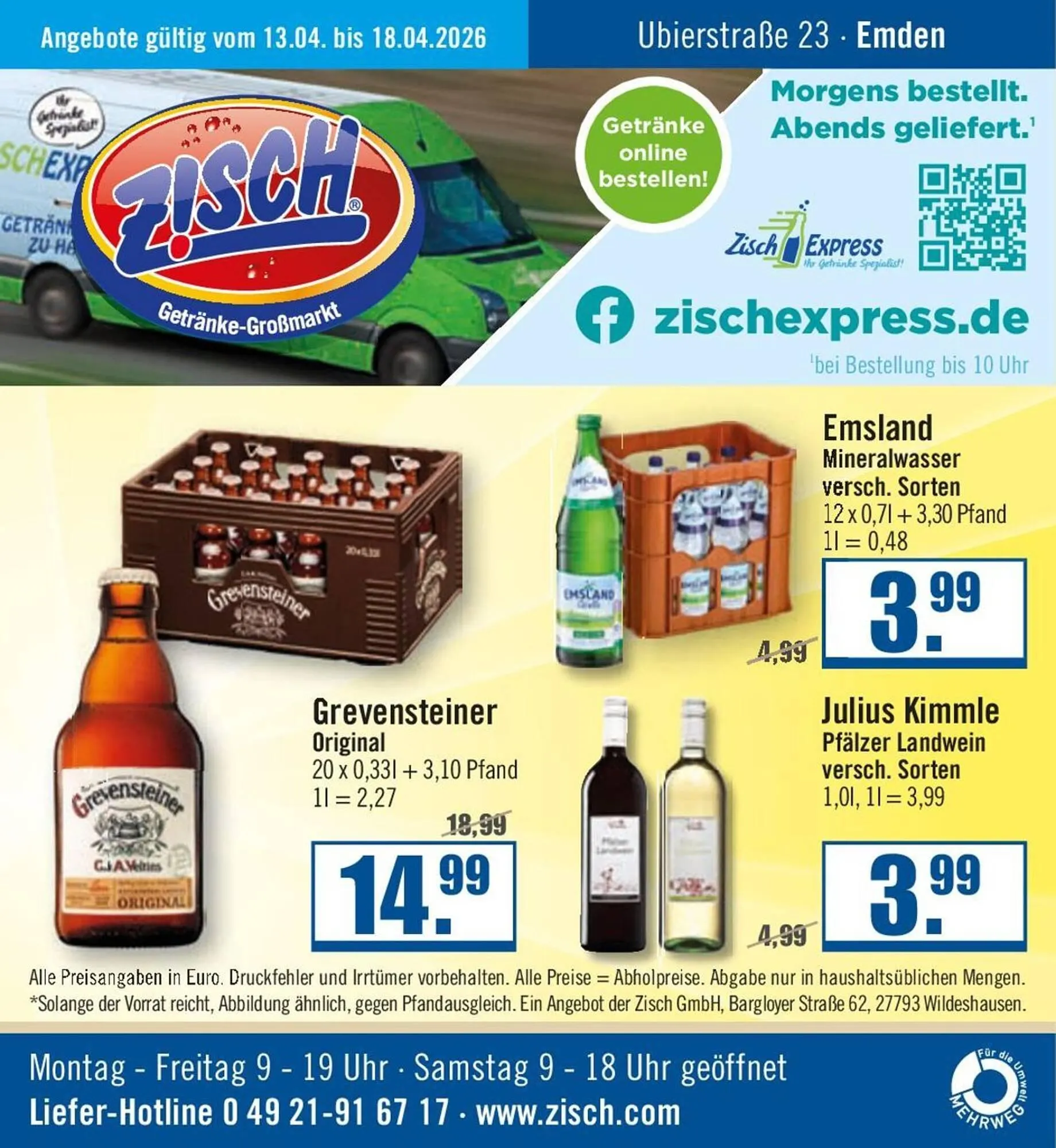 Zisch Prospekt von 13. April bis 18. April 2026 - Prospekt seite 1