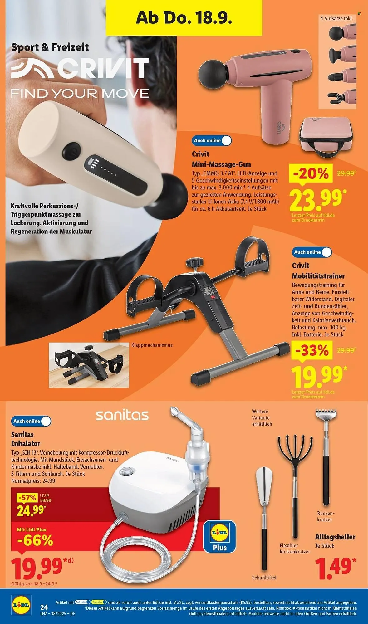 Lidl Prospekt von 15. September bis 20. September 2025 - Prospekt seite 20