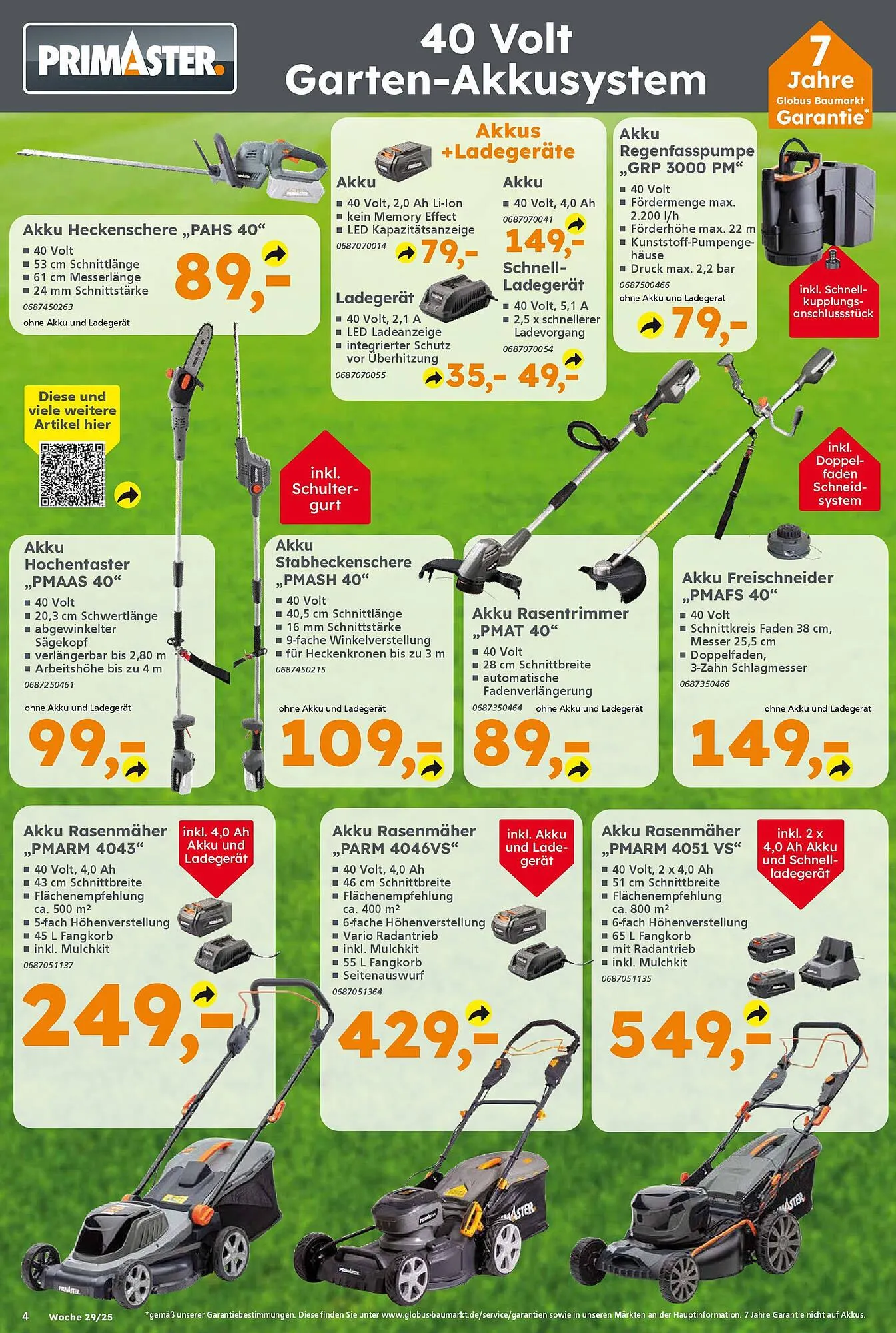 Globus Baumarkt Prospekt von 13. Juli bis 19. Juli 2025 - Prospekt seite 4