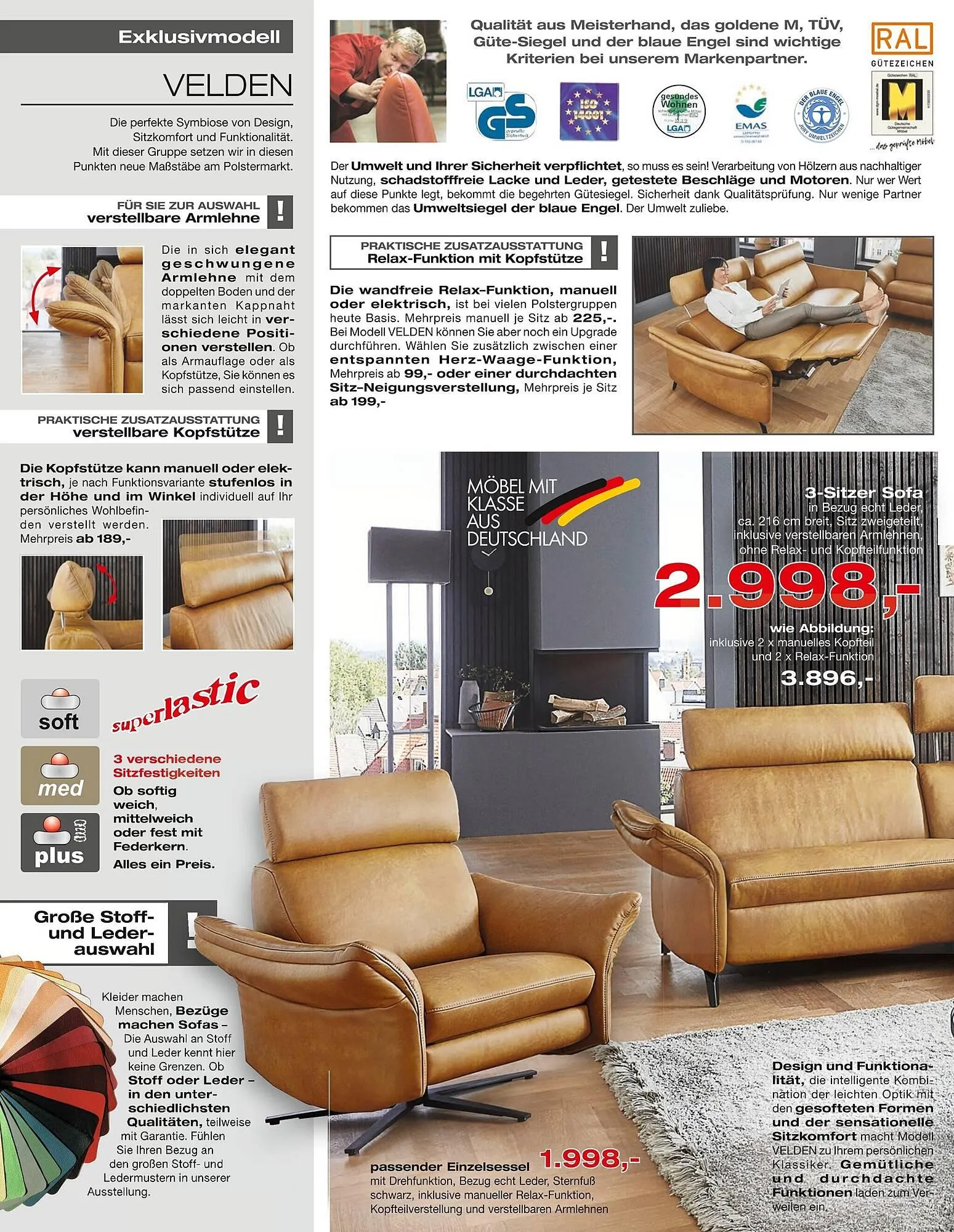 külkens+sohn Polstermöbel Prospekt von 13. März bis 12. April 2025 - Prospekt seite 10