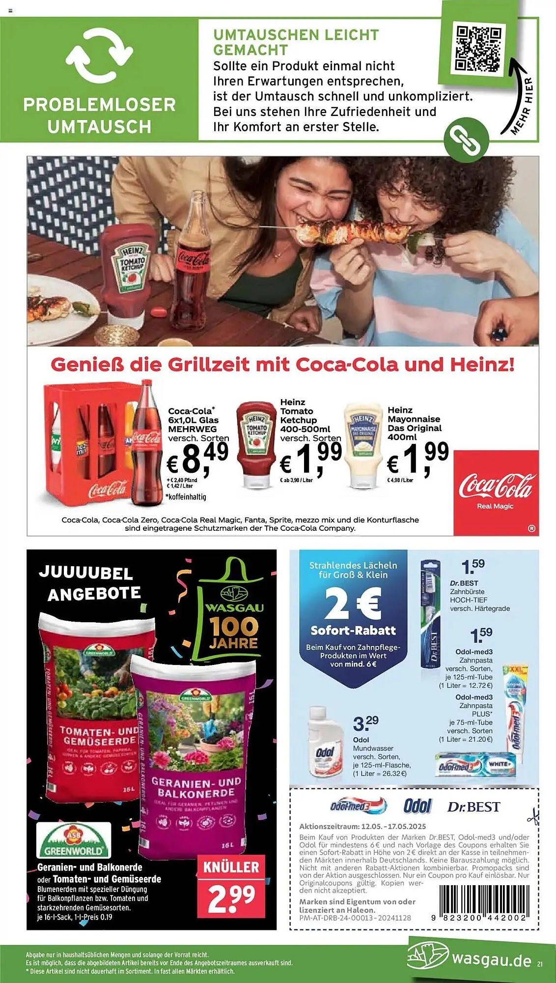 Wasgau Prospekt von 12. Mai bis 17. Mai 2025 - Prospekt seite 21