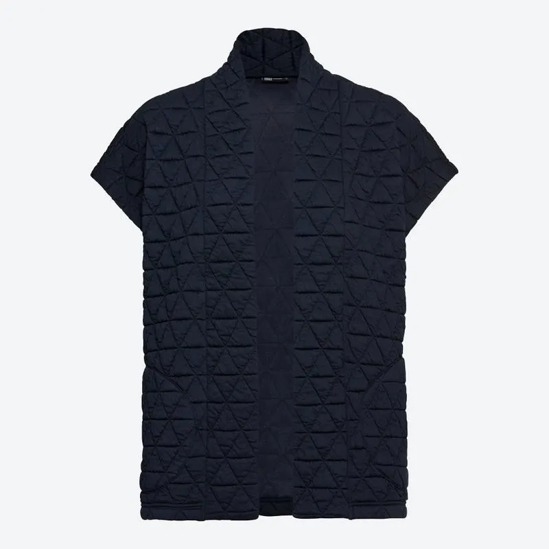 Damen-Jacquard-Weste mit Eingriffstaschen