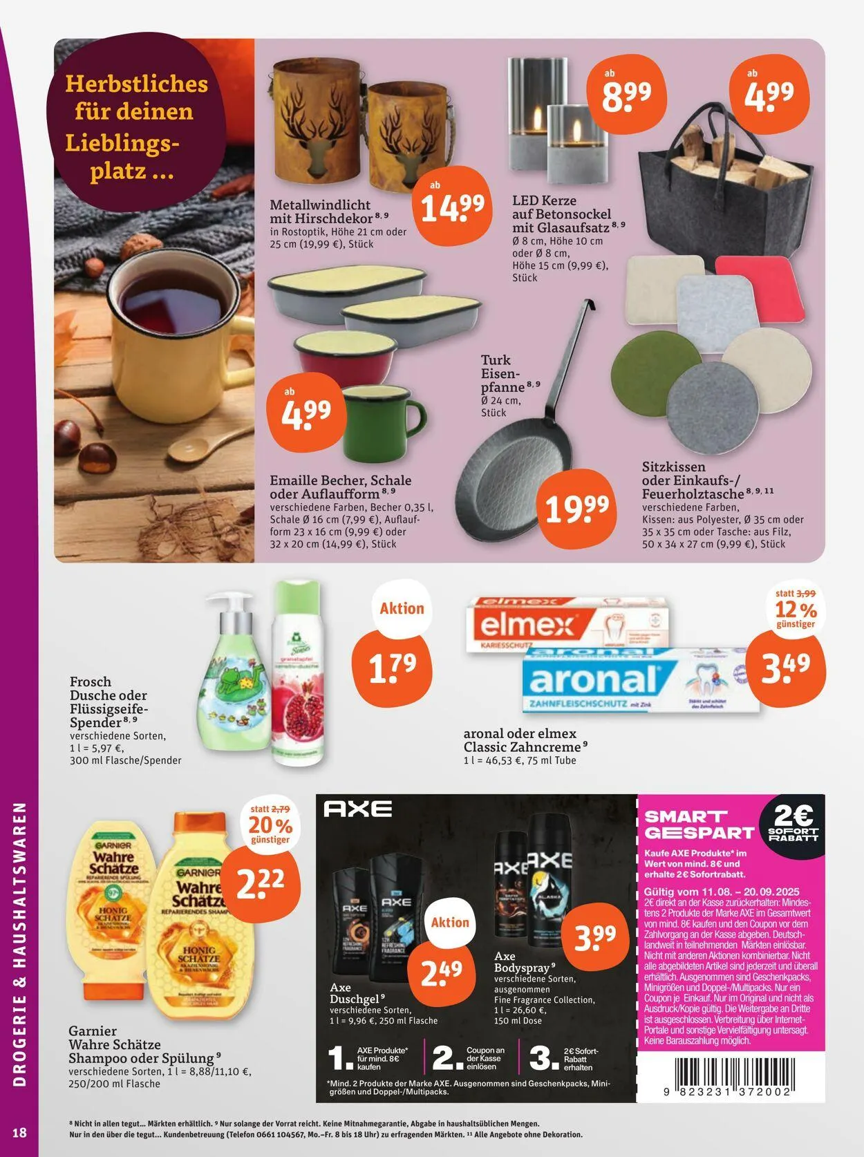 Tegut Aktueller Prospekt von 1. September bis 7. September 2025 - Prospekt seite 20