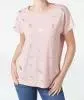 T-Shirt mit Federn Janina, Rundhalsausschnitt