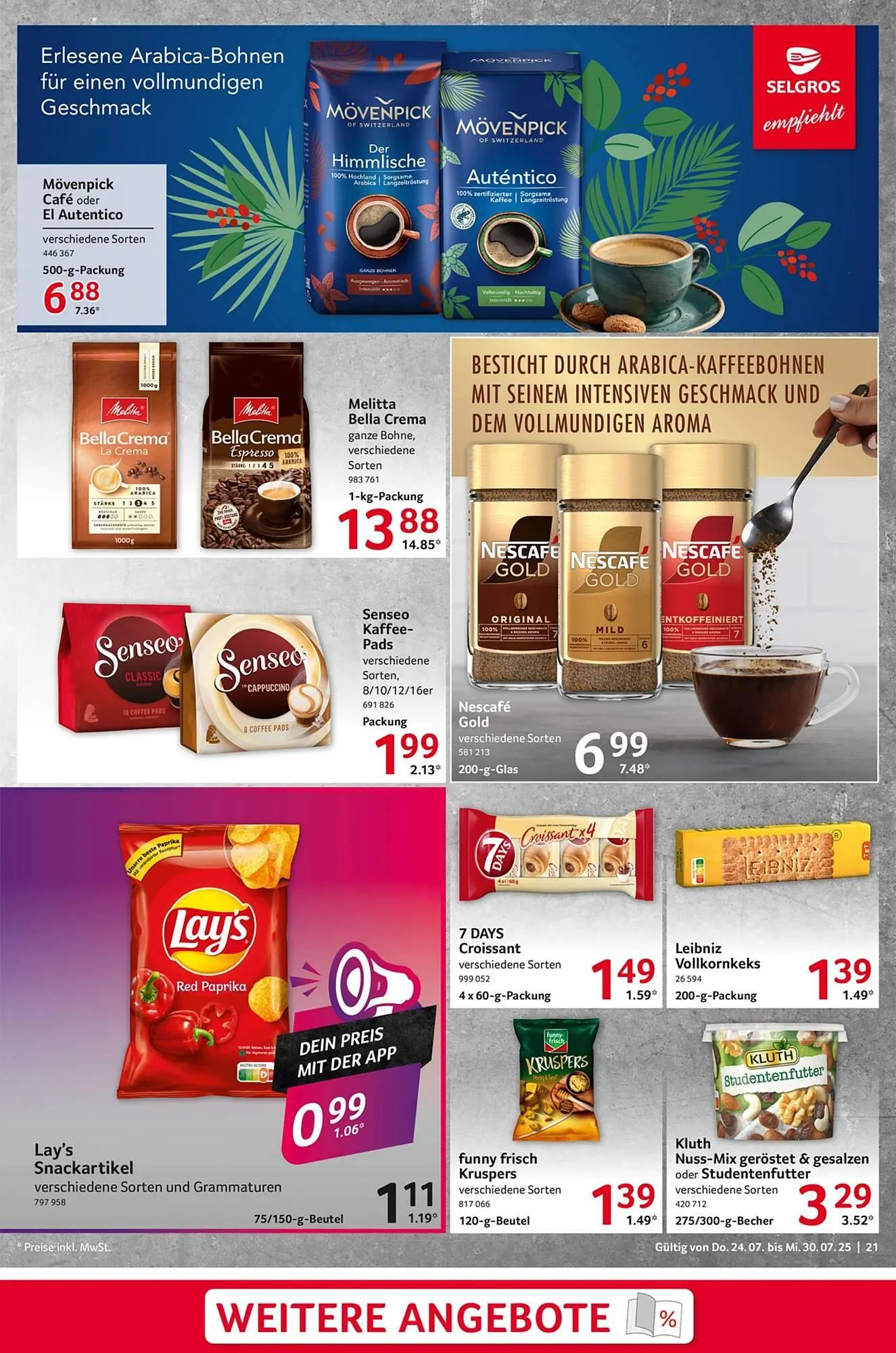 Selgros Prospekt von 24. Juli bis 31. Juli 2025 - Prospekt seite 21