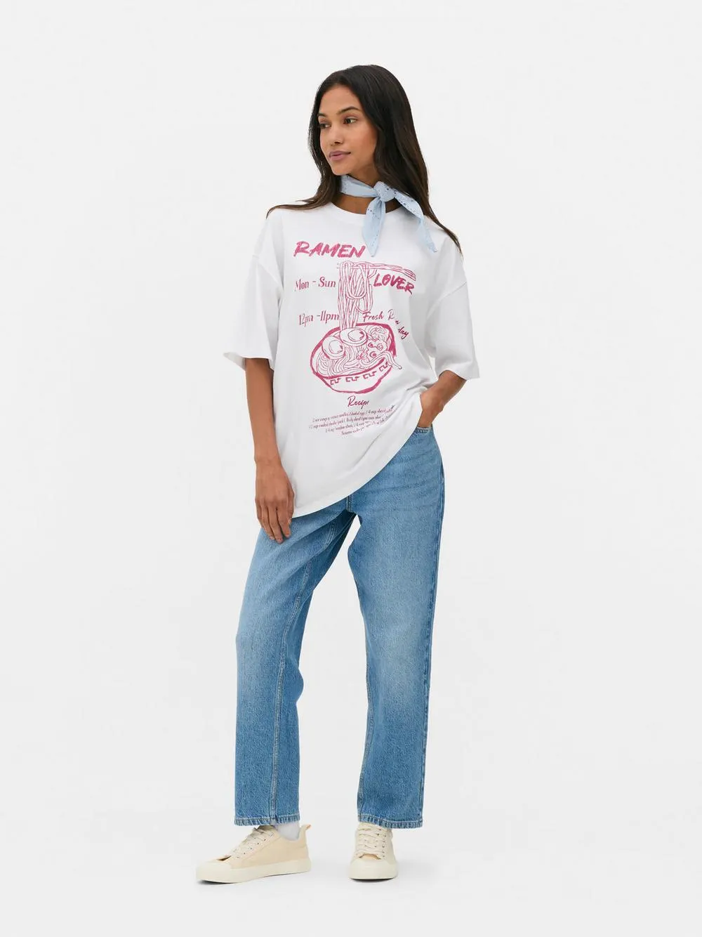 Oversized-T-Shirt mit Print