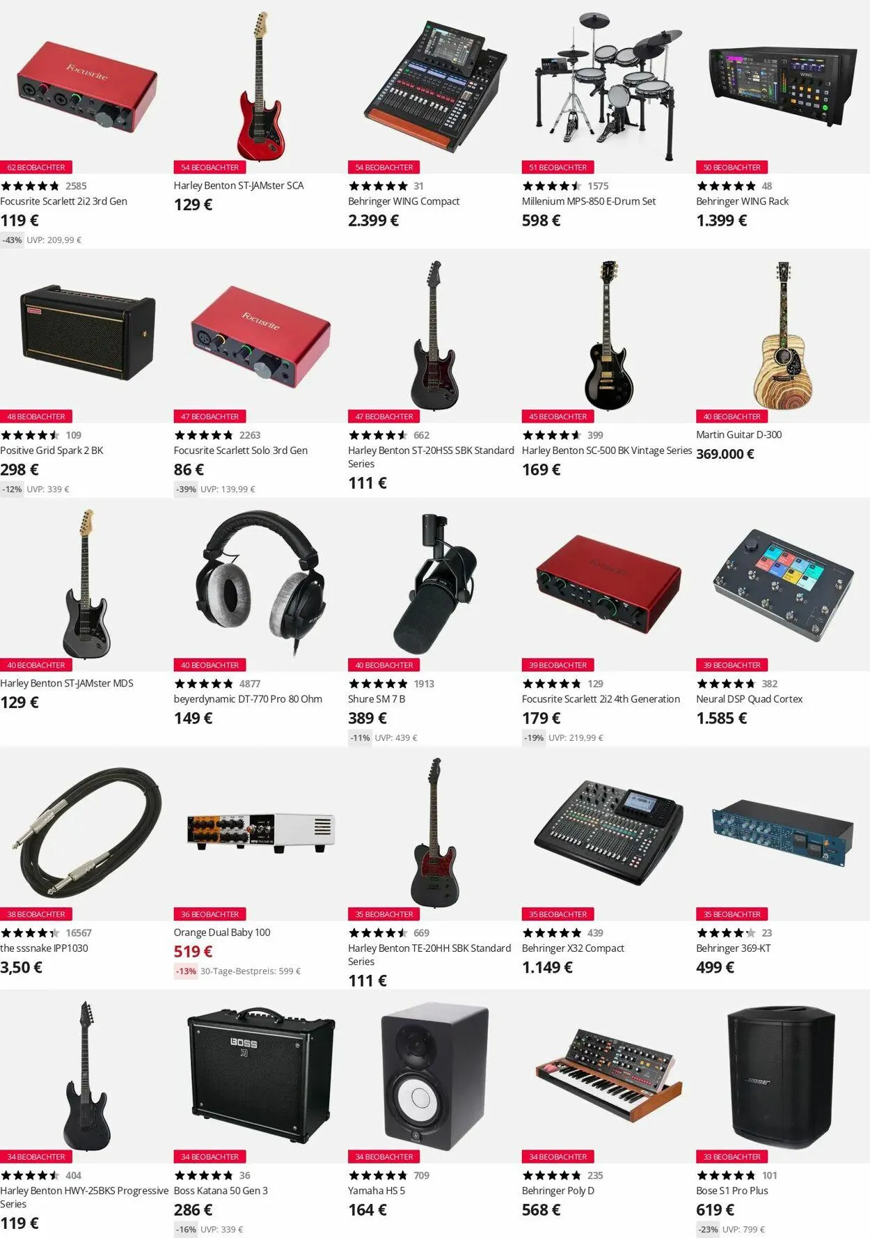 Thomann Aktueller Prospekt von 31. März bis 9. April 2025 - Prospekt seite 4