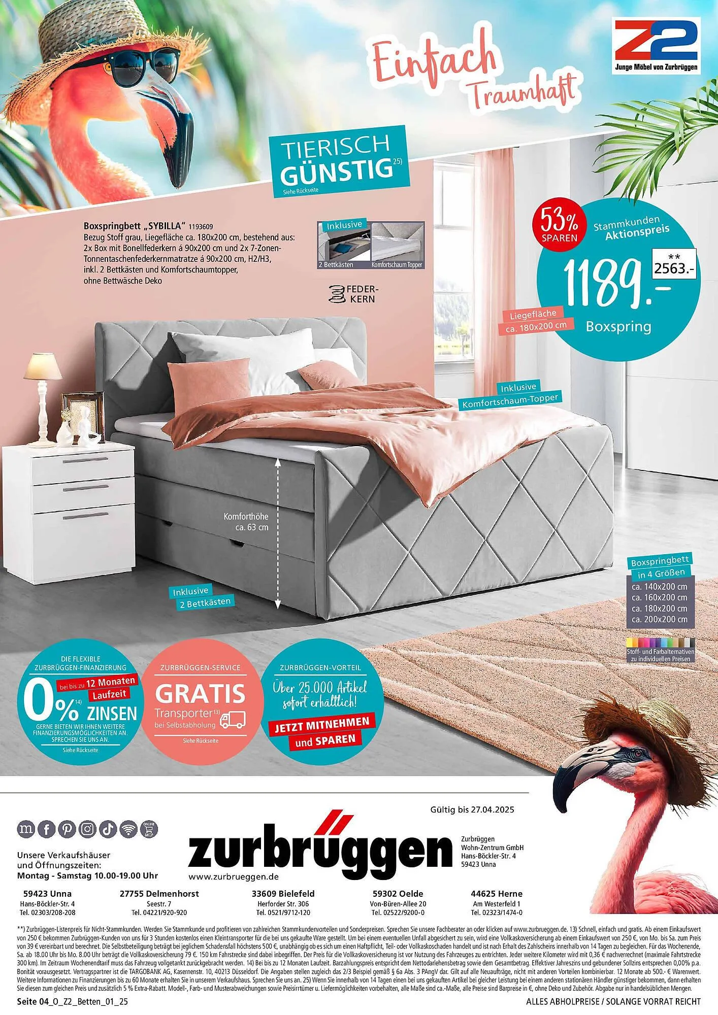 Zurbrüggen Prospekt von 14. April bis 27. April 2025 - Prospekt seite 4