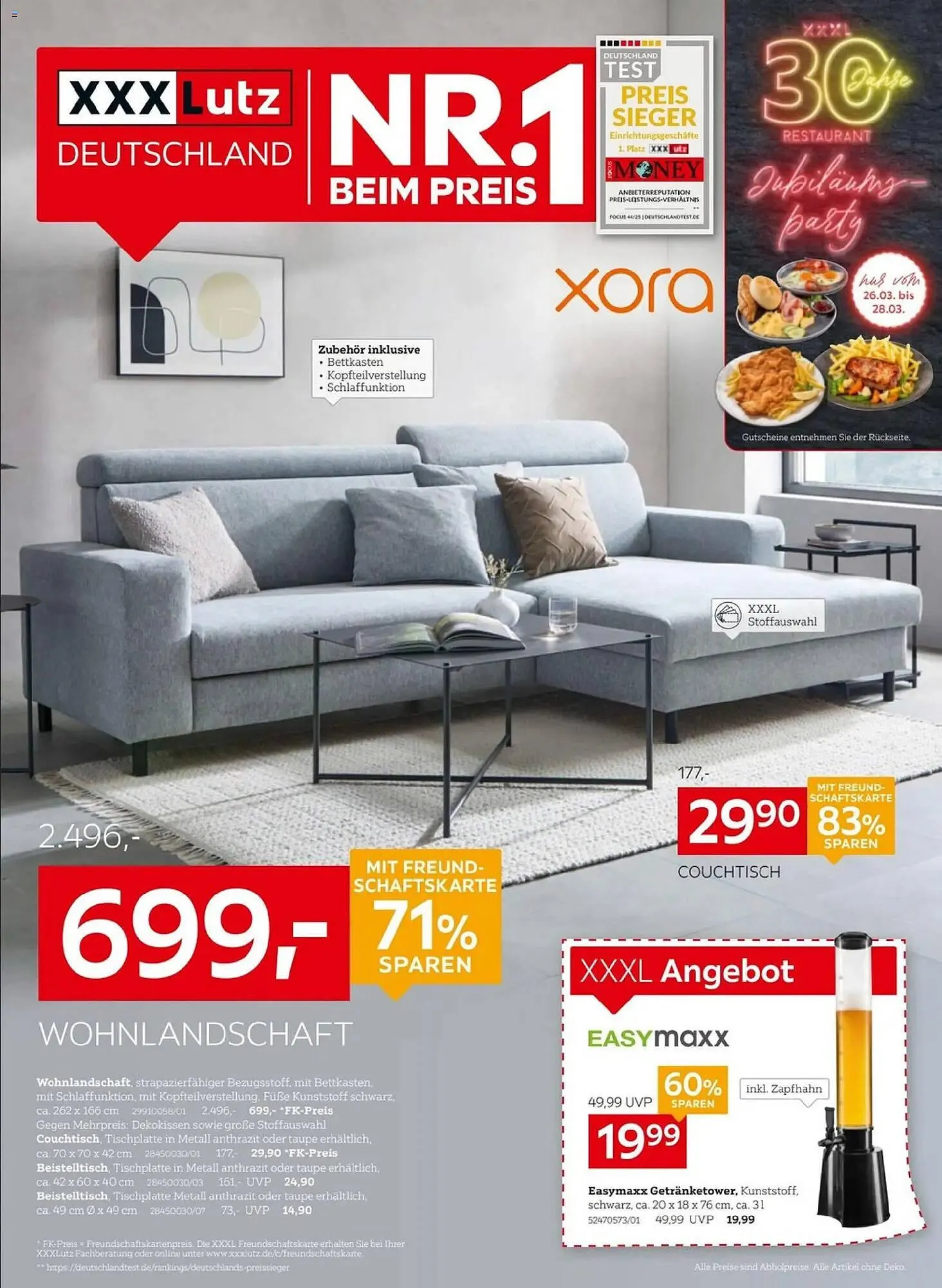 XXXLutz Prospekt von 22. März bis 4. Mai 2026 - Prospekt seite 1