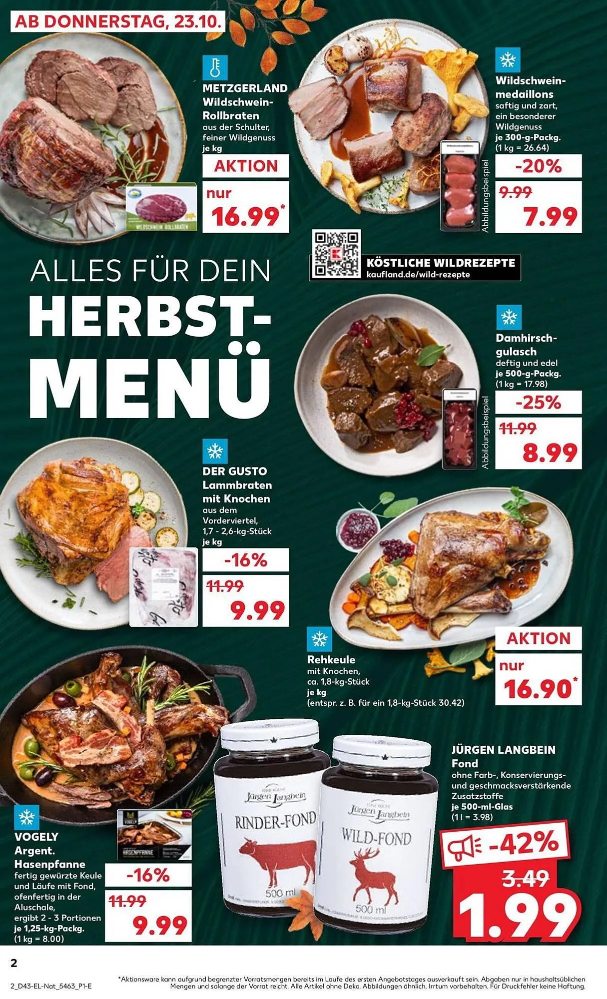 Kaufland Prospekt von 23. Oktober bis 29. Oktober 2025 - Prospekt seite 2