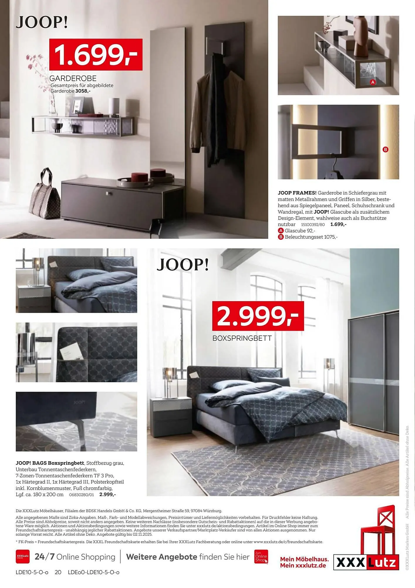 XXXLutz Prospekt von 20. Oktober bis 3. November 2025 - Prospekt seite 20