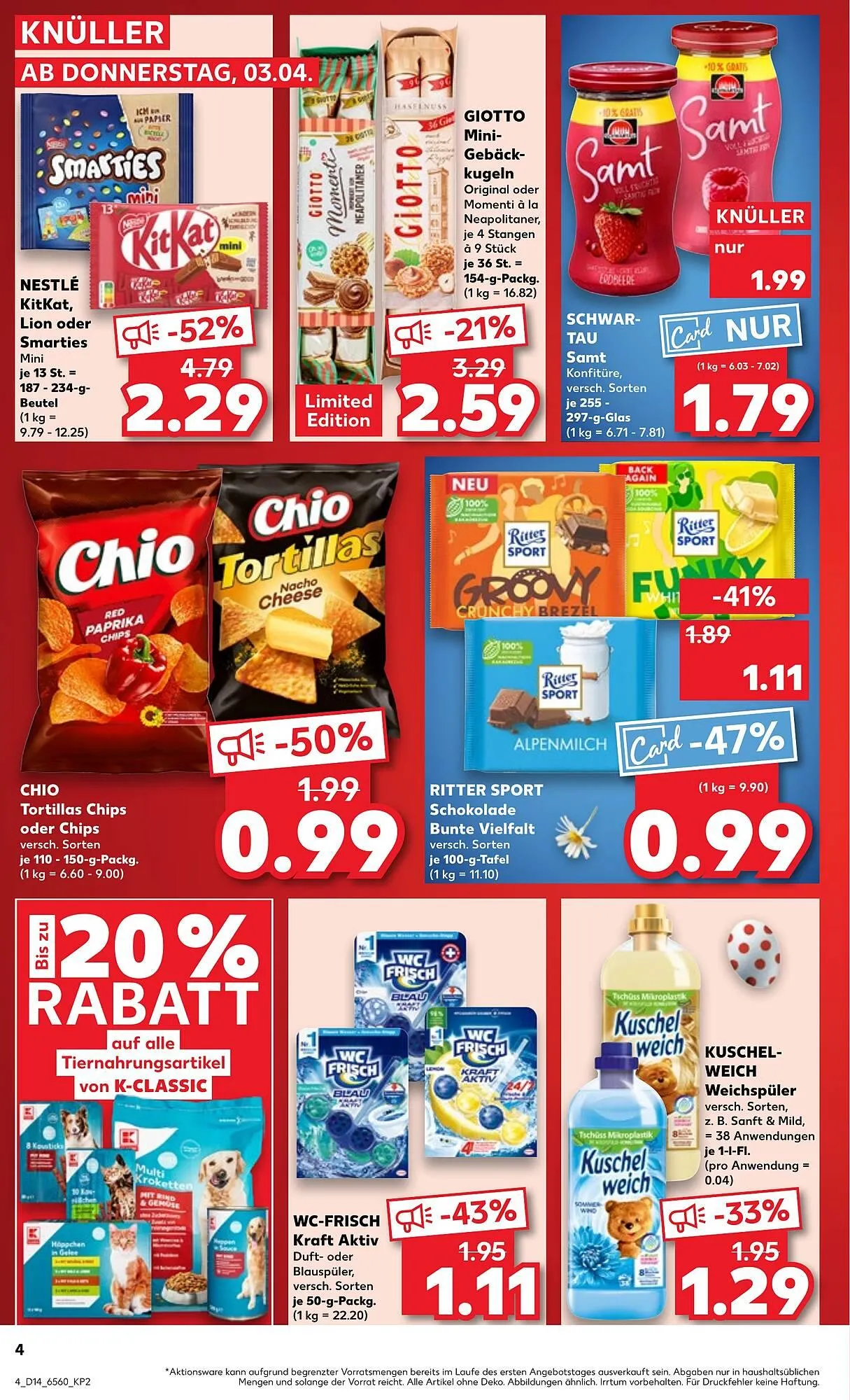 Kaufland Prospekt von 3. April bis 9. April 2025 - Prospekt seite 4