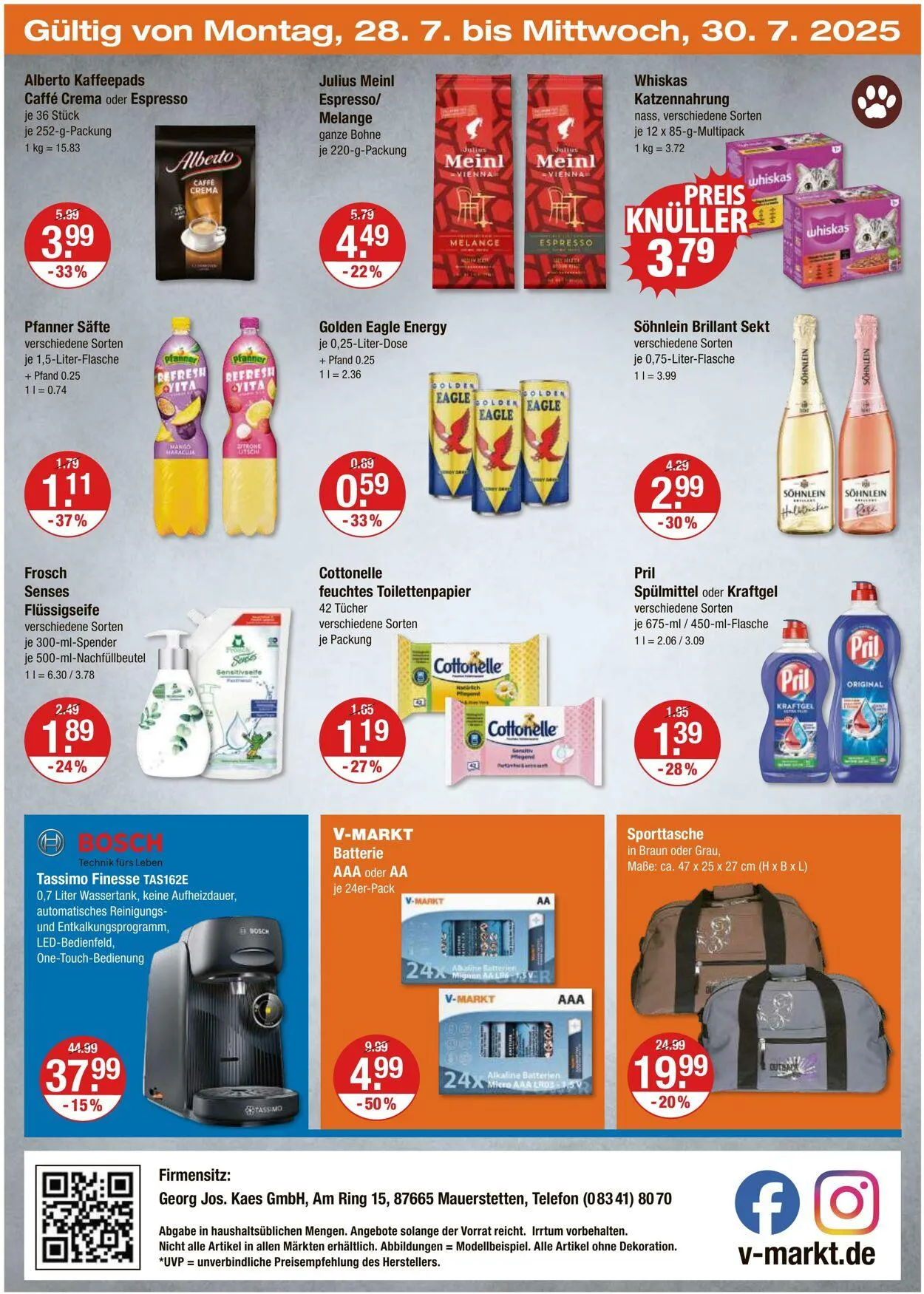 V-Markt Aktueller Prospekt von 24. Juli bis 30. Juli 2025 - Prospekt seite 20