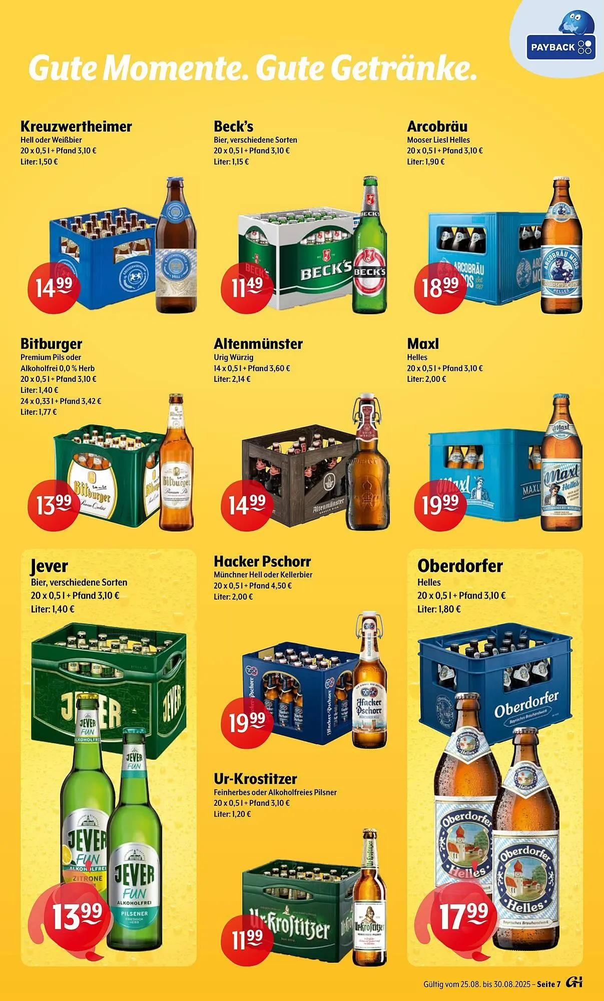 Getränke Hoffmann Prospekt von 25. August bis 30. August 2025 - Prospekt seite 7