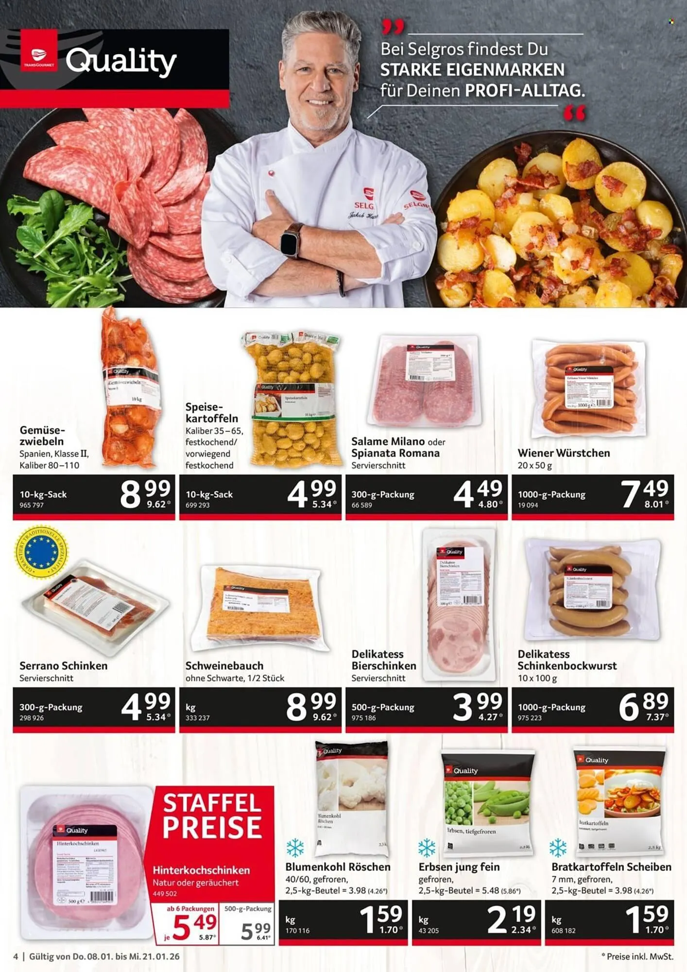 Selgros Prospekt von 8. Januar bis 21. Januar 2026 - Prospekt seite 4