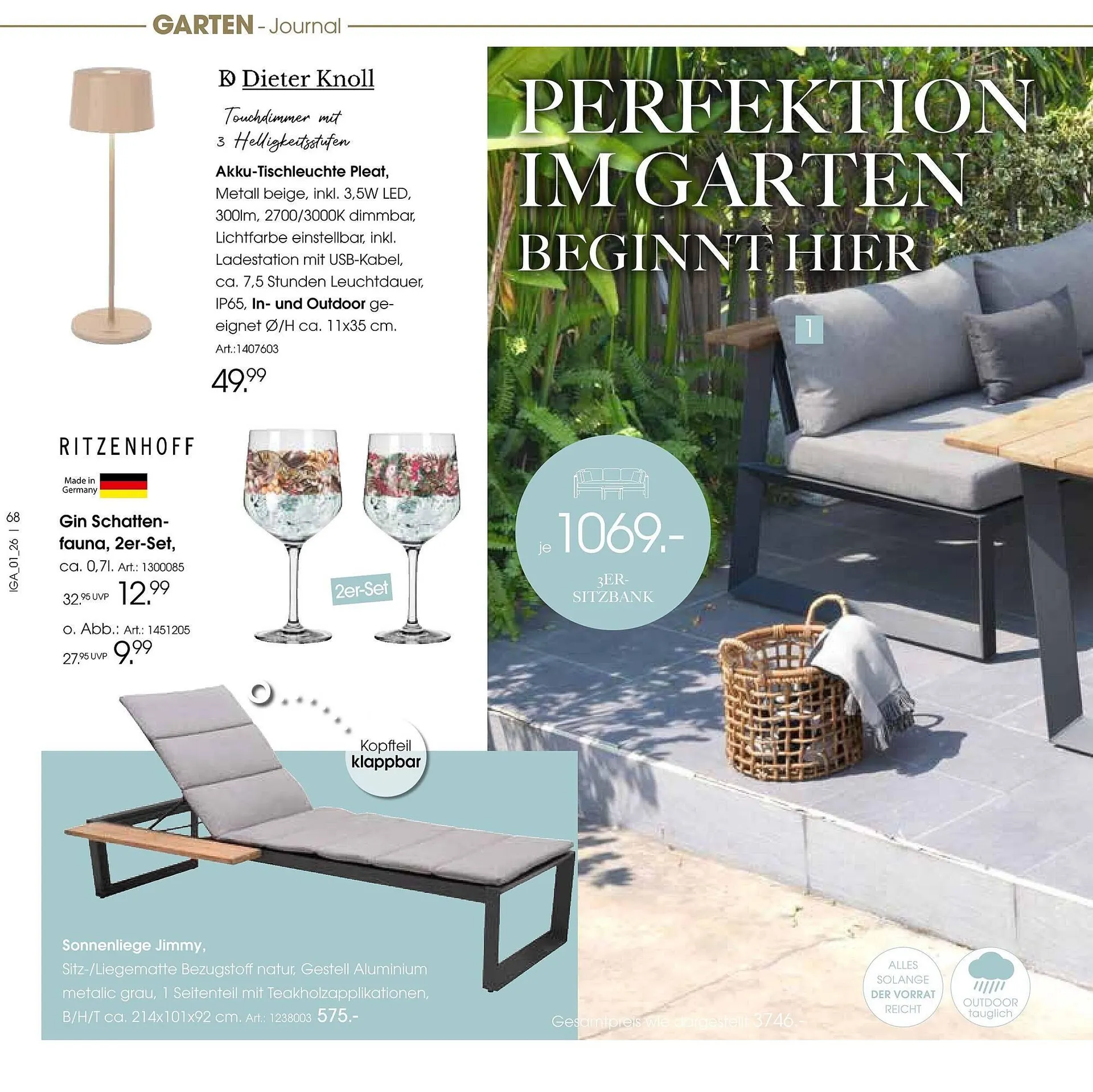 Zurbrüggen Prospekt von 17. März bis 31. August 2026 - Prospekt seite 68