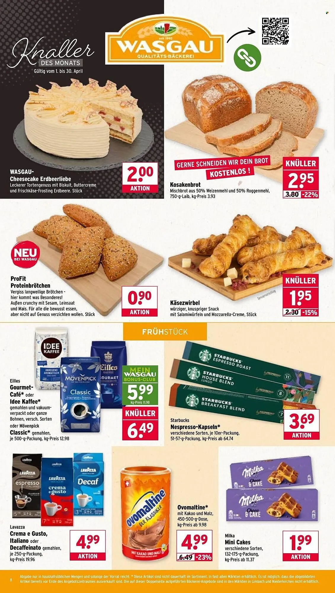Wasgau Prospekt von 20. April bis 25. April 2026 - Prospekt seite 8