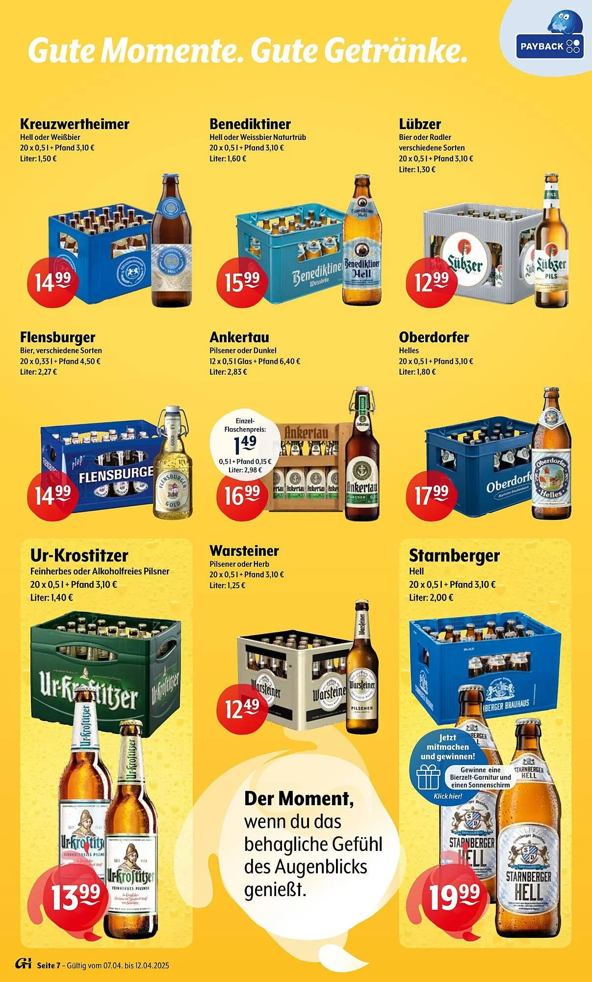 Getränke Hoffmann Prospekt von 7. April bis 12. April 2025 - Prospekt seite 7