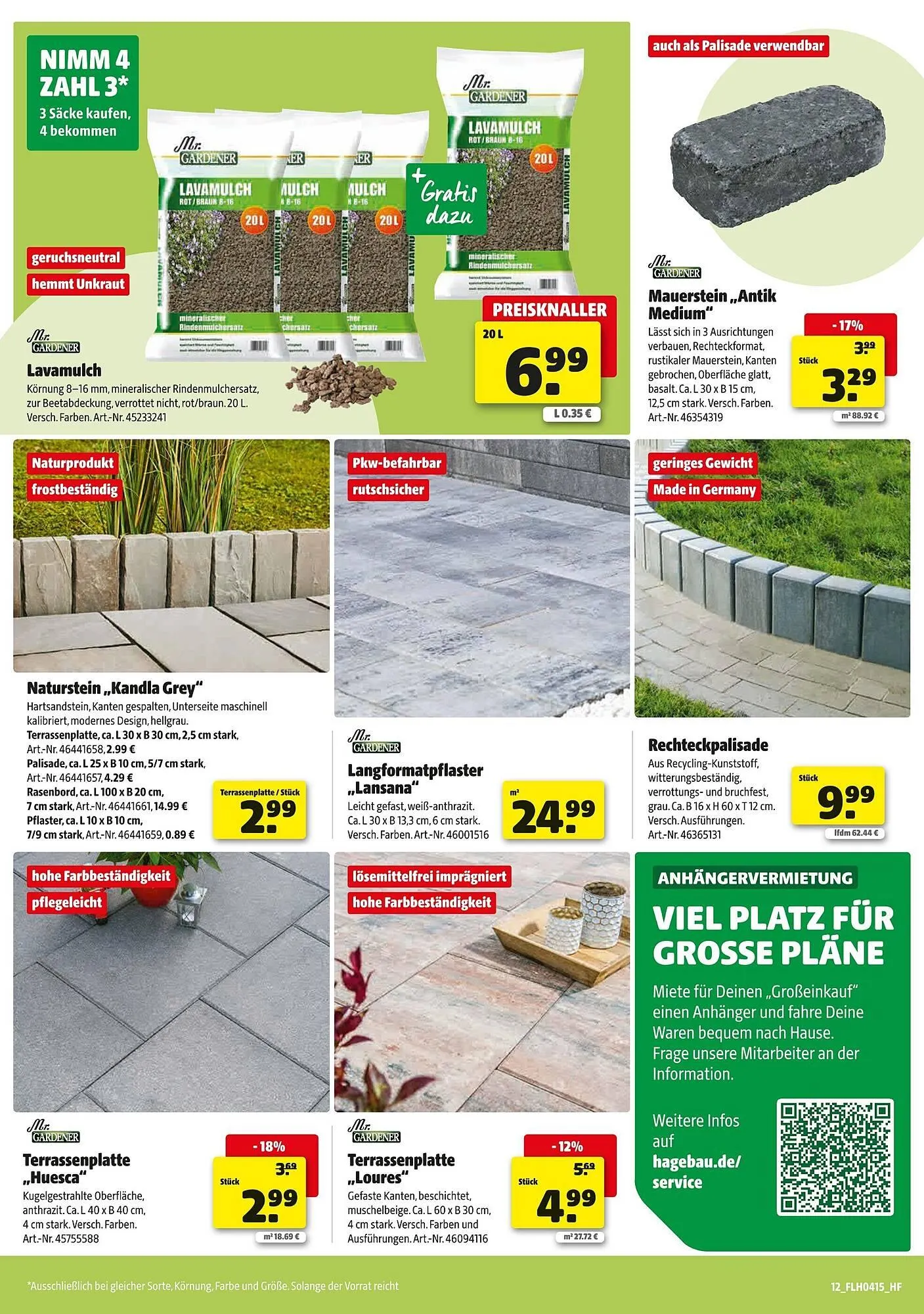 Hagebau Prospekt von 5. April bis 12. April 2025 - Prospekt seite 12