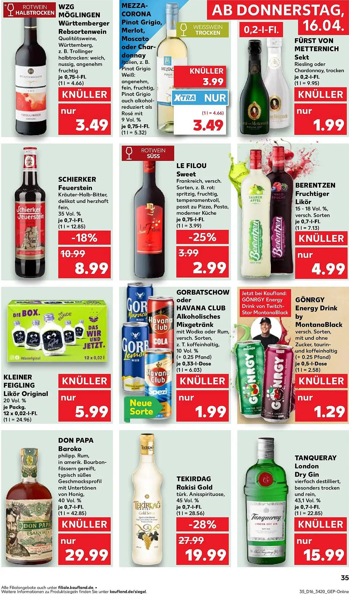 Kaufland Prospekt von 16. April bis 22. April 2026 - Prospekt seite 35