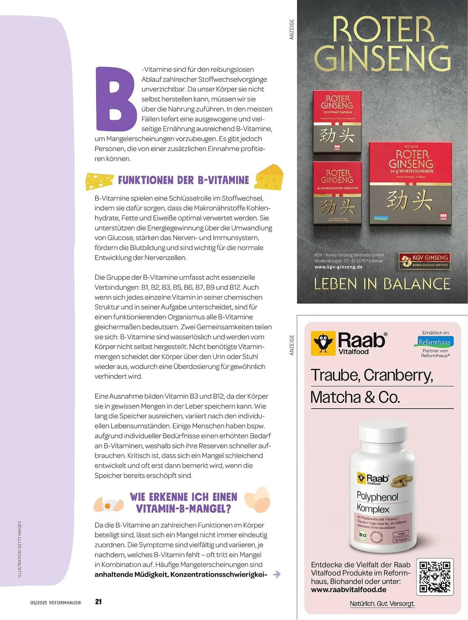 Reformhaus Prospekt von 1. Mai bis 31. Mai 2025 - Prospekt seite 21