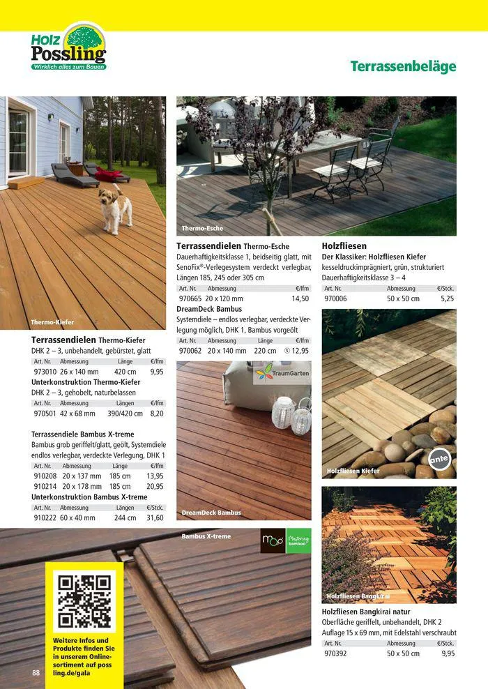 Holz-& Baukatalog 2024/25 von 27. März bis 31. Januar 2025 - Prospekt seite 88