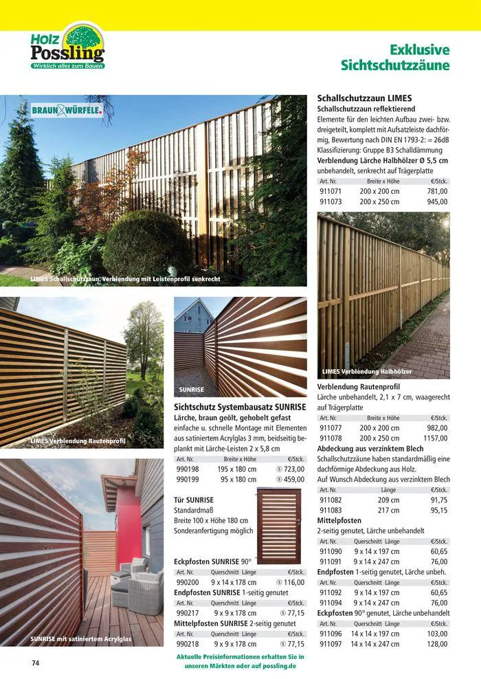 Holz-& Baukatalog 2024/25 von 27. März bis 31. Januar 2025 - Prospekt seite 74