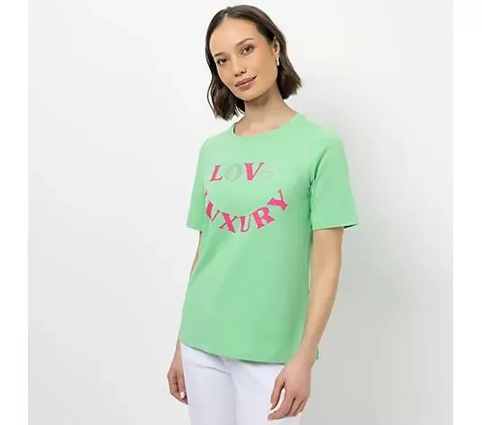 Wählen Sie Ihre Variante: STEFFEN SCHRAUT Shirt 1/2-Arm Rundhalsausschnitt Foliendruck figurumspielend