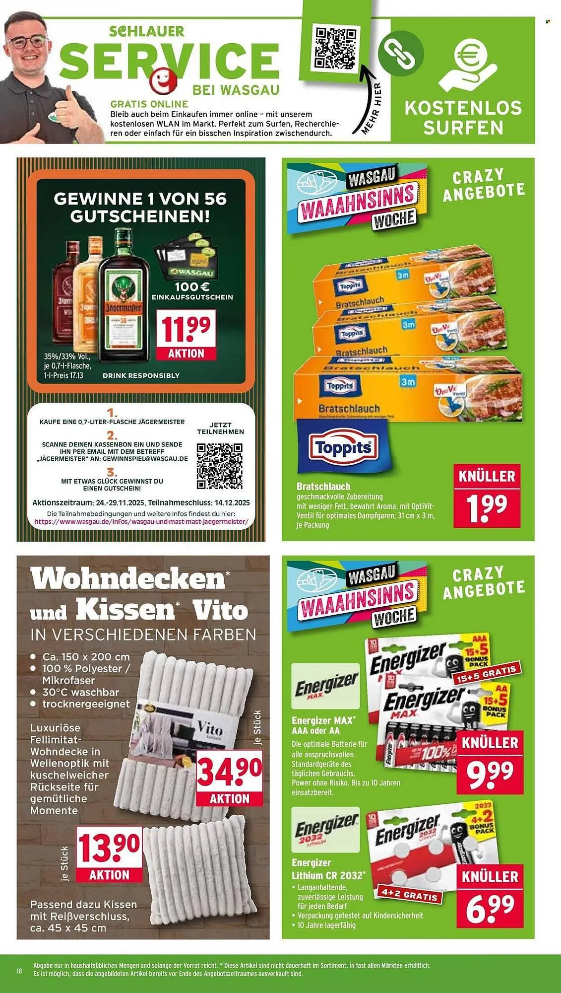 Wasgau Prospekt von 24. November bis 29. November 2025 - Prospekt seite 18