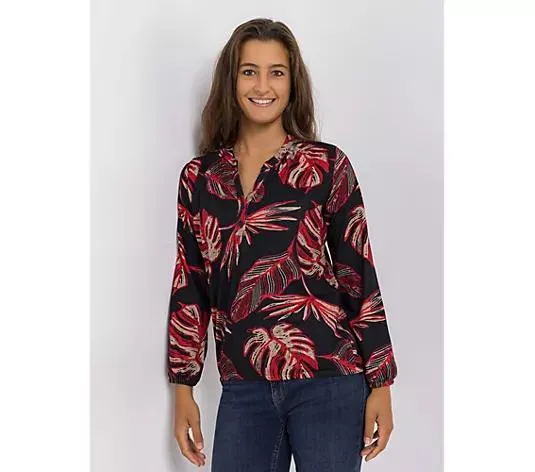 DINE 'N' DANCE Jerseybluse 1/1-Arm Gummibund figurumspielend