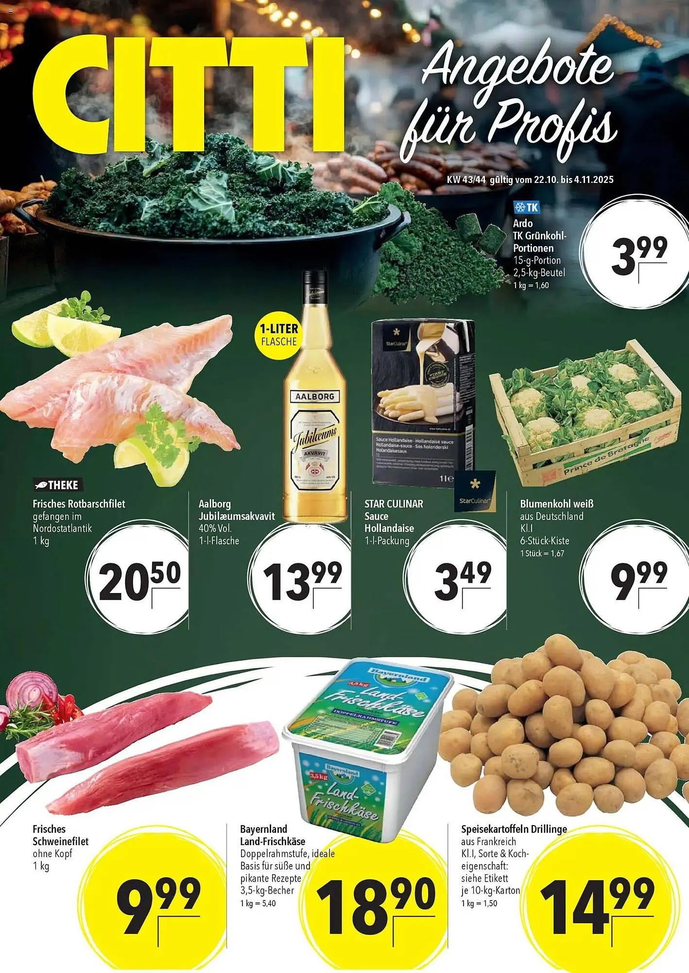 CITTI Markt Prospekt von 22. Oktober bis 4. November 2025 - Prospekt seite 1