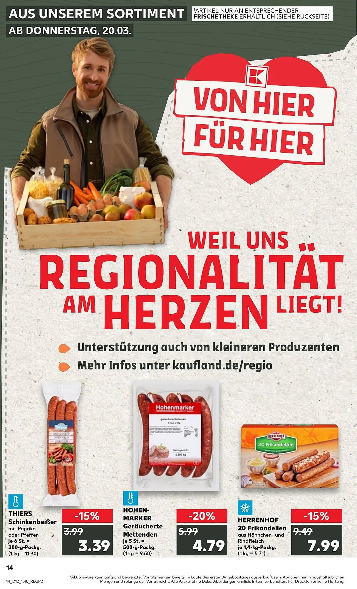 Kaufland Prospekt von 20. März bis 26. März 2025 - Prospekt seite 14