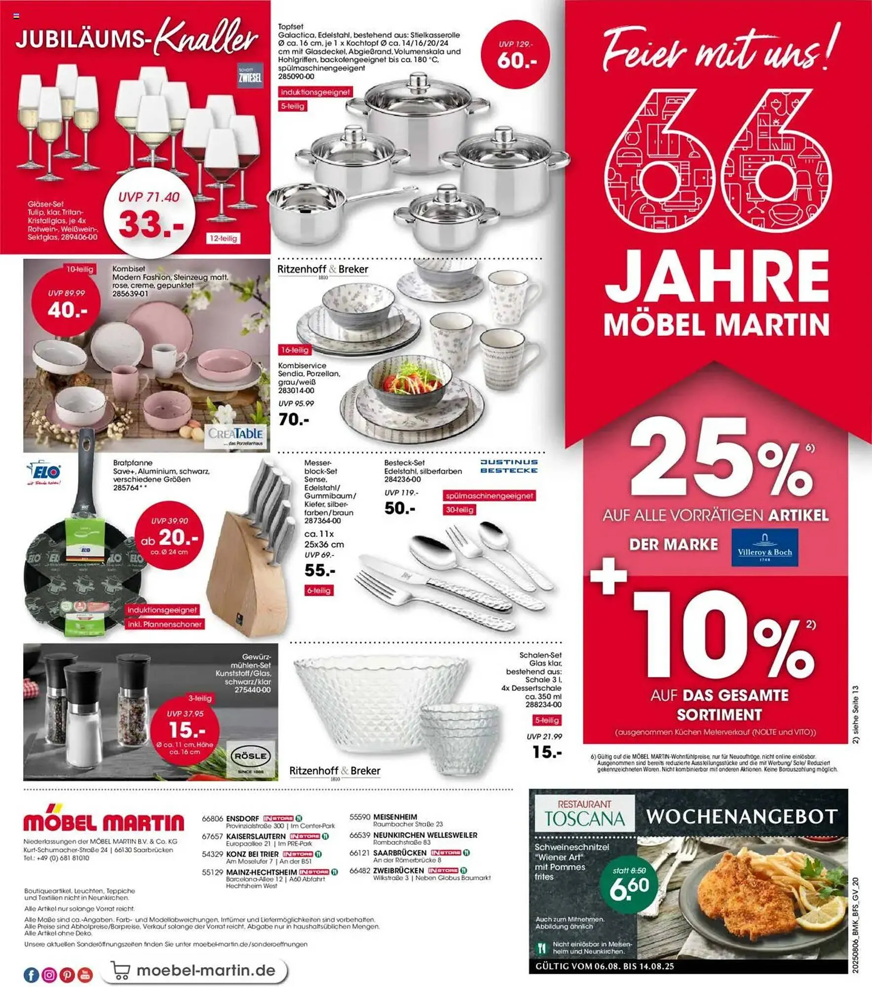 Möbel Martin Prospekt von 6. August bis 19. August 2025 - Prospekt seite 20