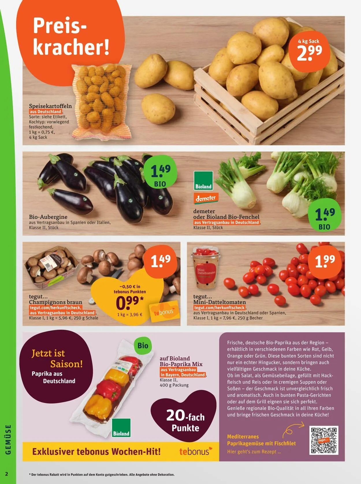 Tegut Aktueller Prospekt von 11. August bis 17. August 2025 - Prospekt seite 4