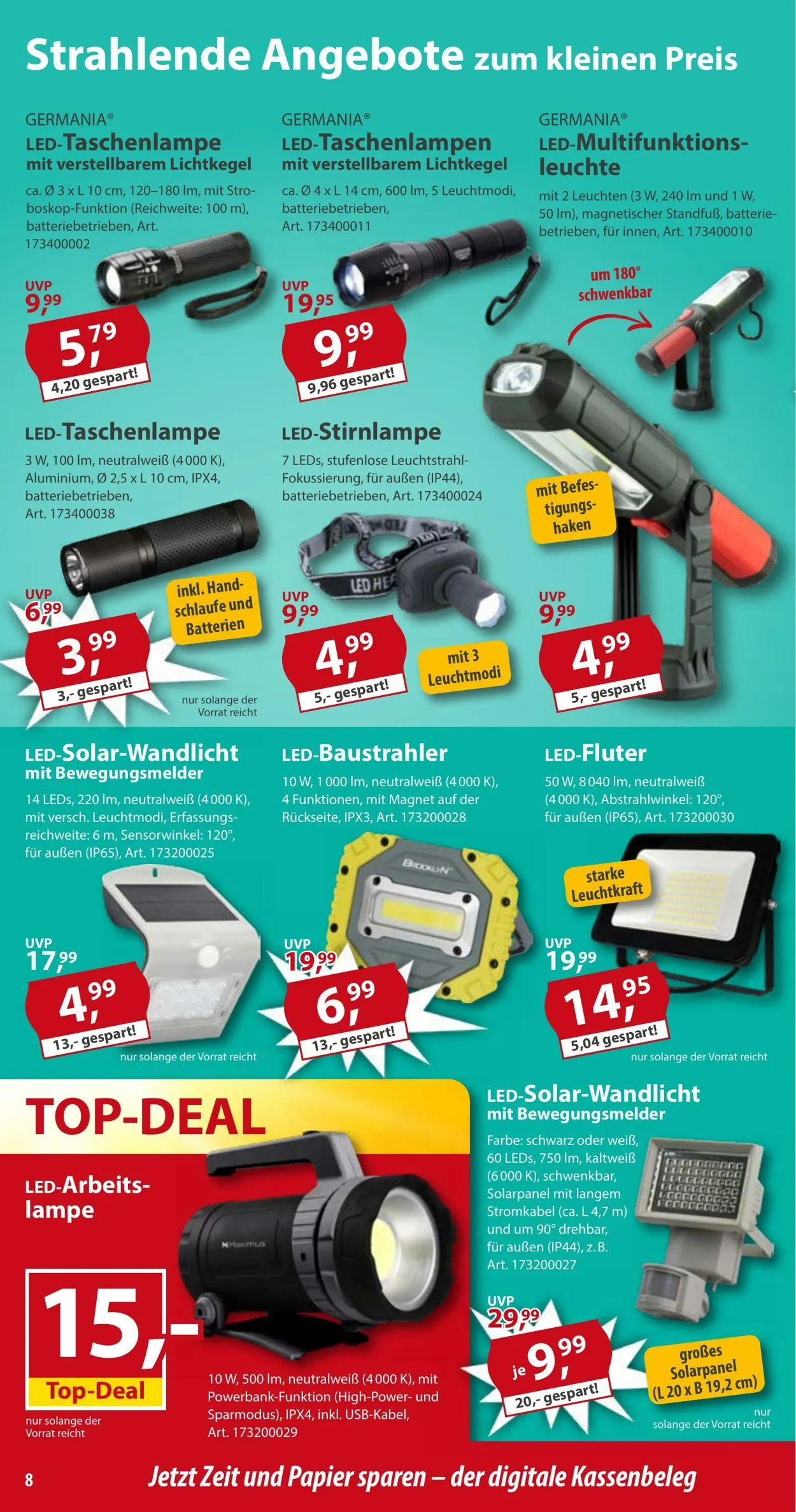 Sonderpreis Baumarkt Aktueller Prospekt von 25. Oktober bis 8. November 2025 - Prospekt seite 8