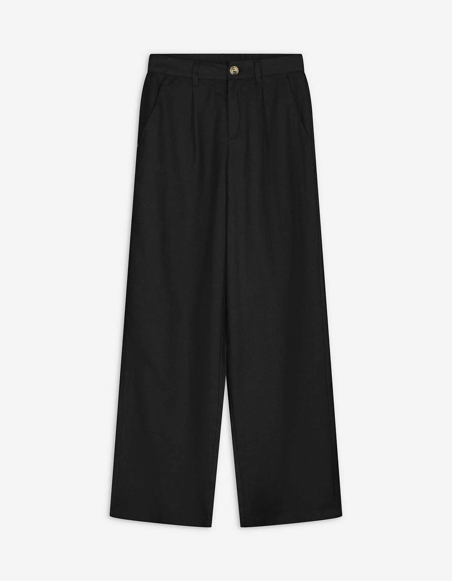 Hose - einfarbig - schwarz