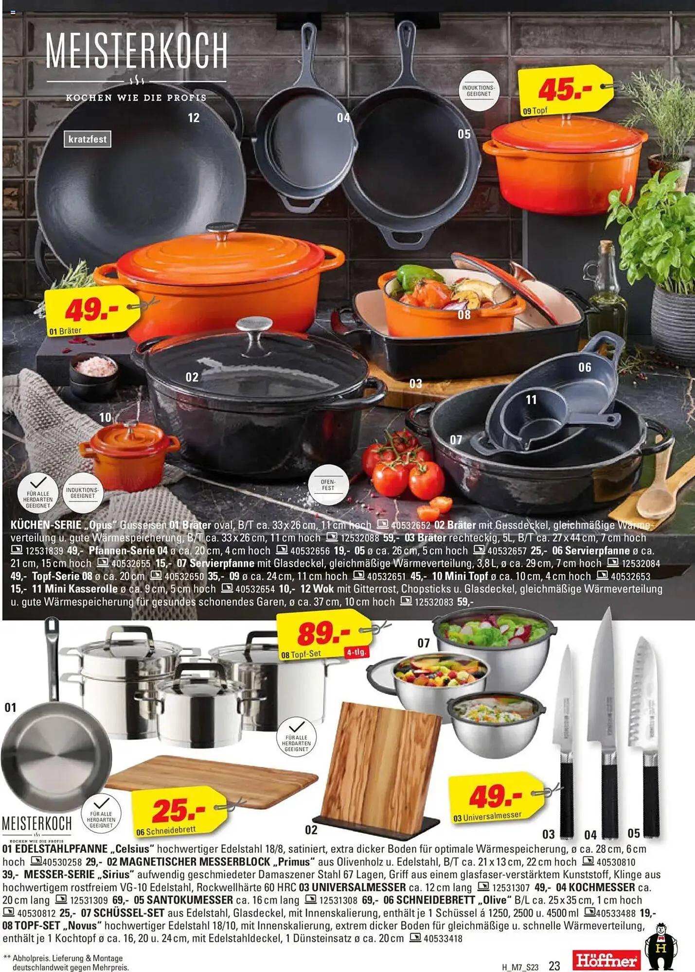 Höffner Prospekt von 15. Oktober bis 28. Oktober 2025 - Prospekt seite 23