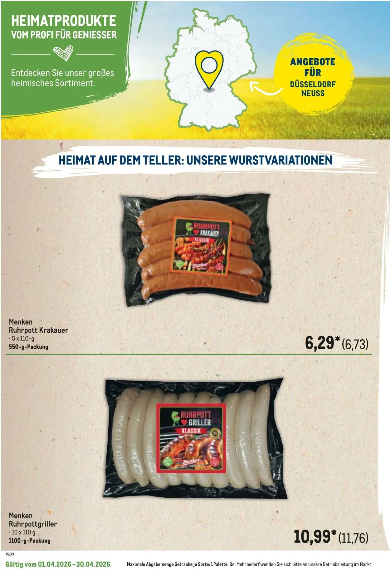 Metro Aktueller Prospekt von 1. April bis 30. April 2026 - Prospekt seite 12