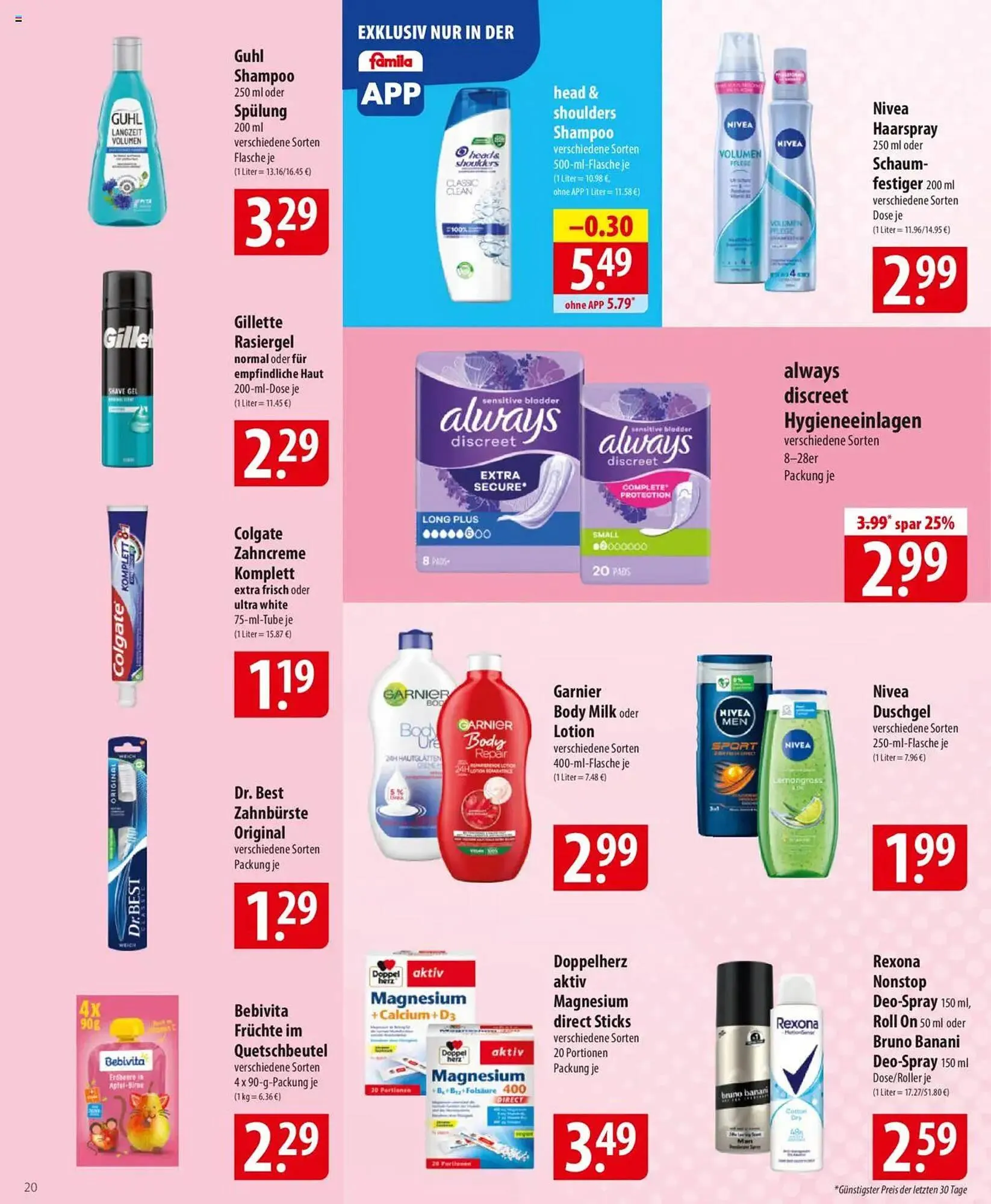 Famila Nord Ost Prospekt von 2. Juni bis 7. Juni 2025 - Prospekt seite 20