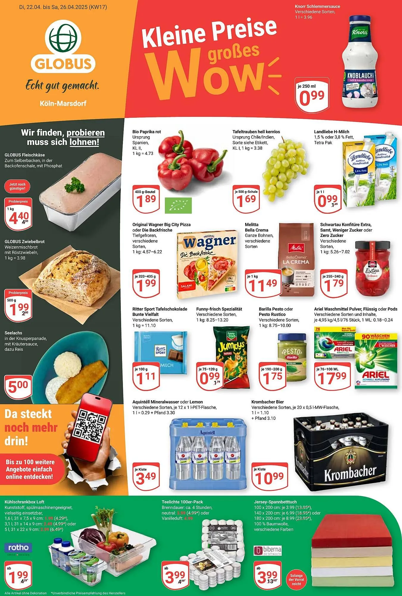 Globus Prospekt von 21. April bis 26. April 2025 - Prospekt seite 1