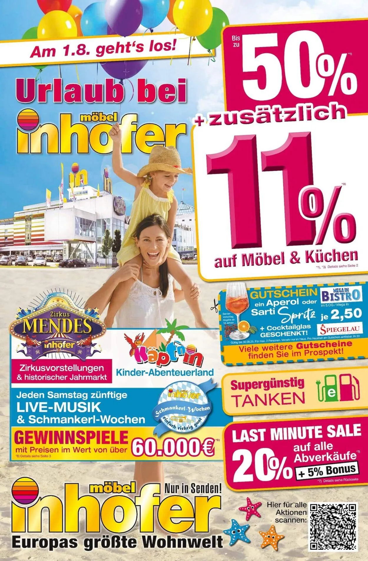Möbel Inhofer Aktueller Prospekt von 8. September bis 22. September 2025 - Prospekt seite 1