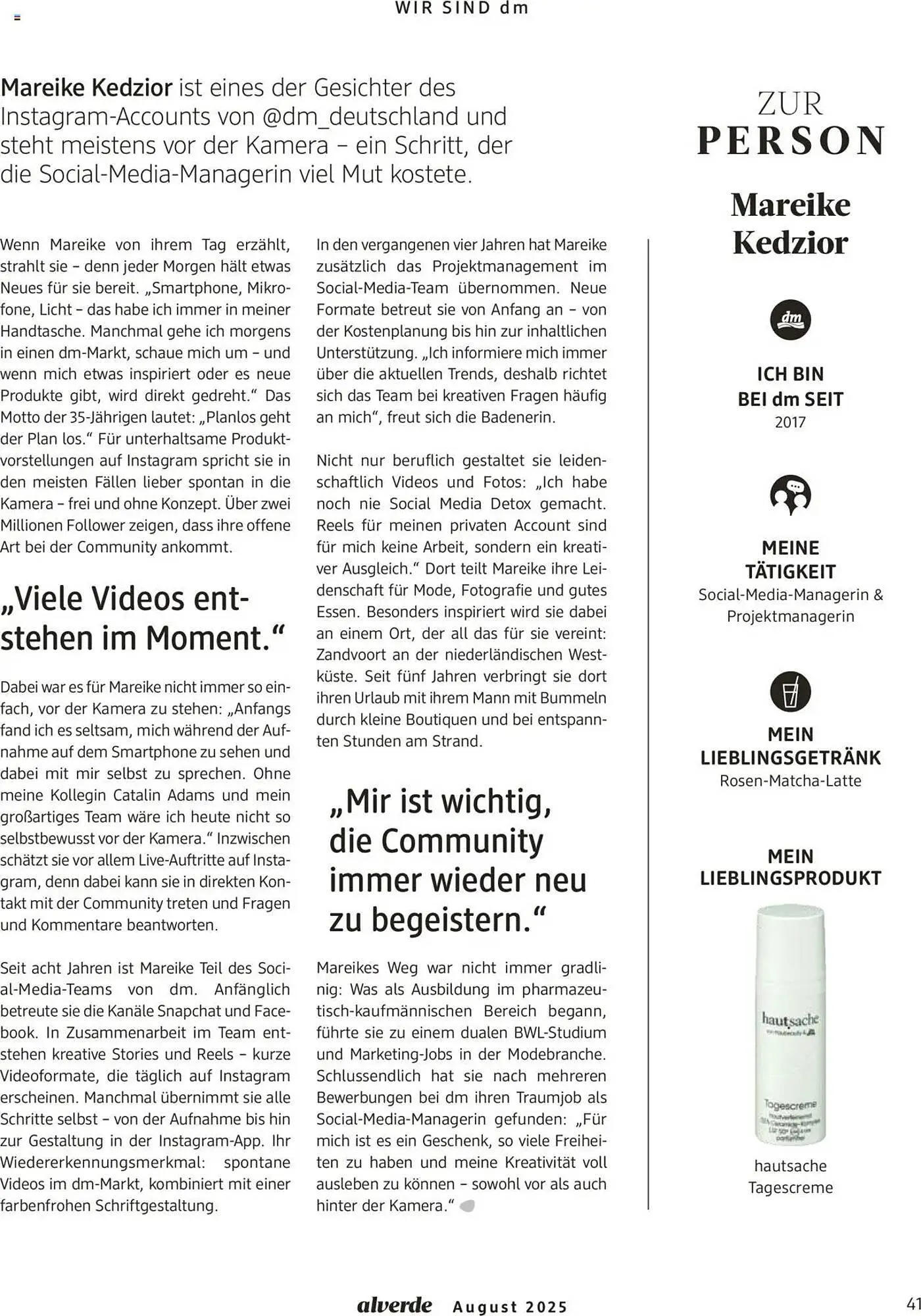 dm drogerie Prospekt von 1. August bis 31. August 2025 - Prospekt seite 41