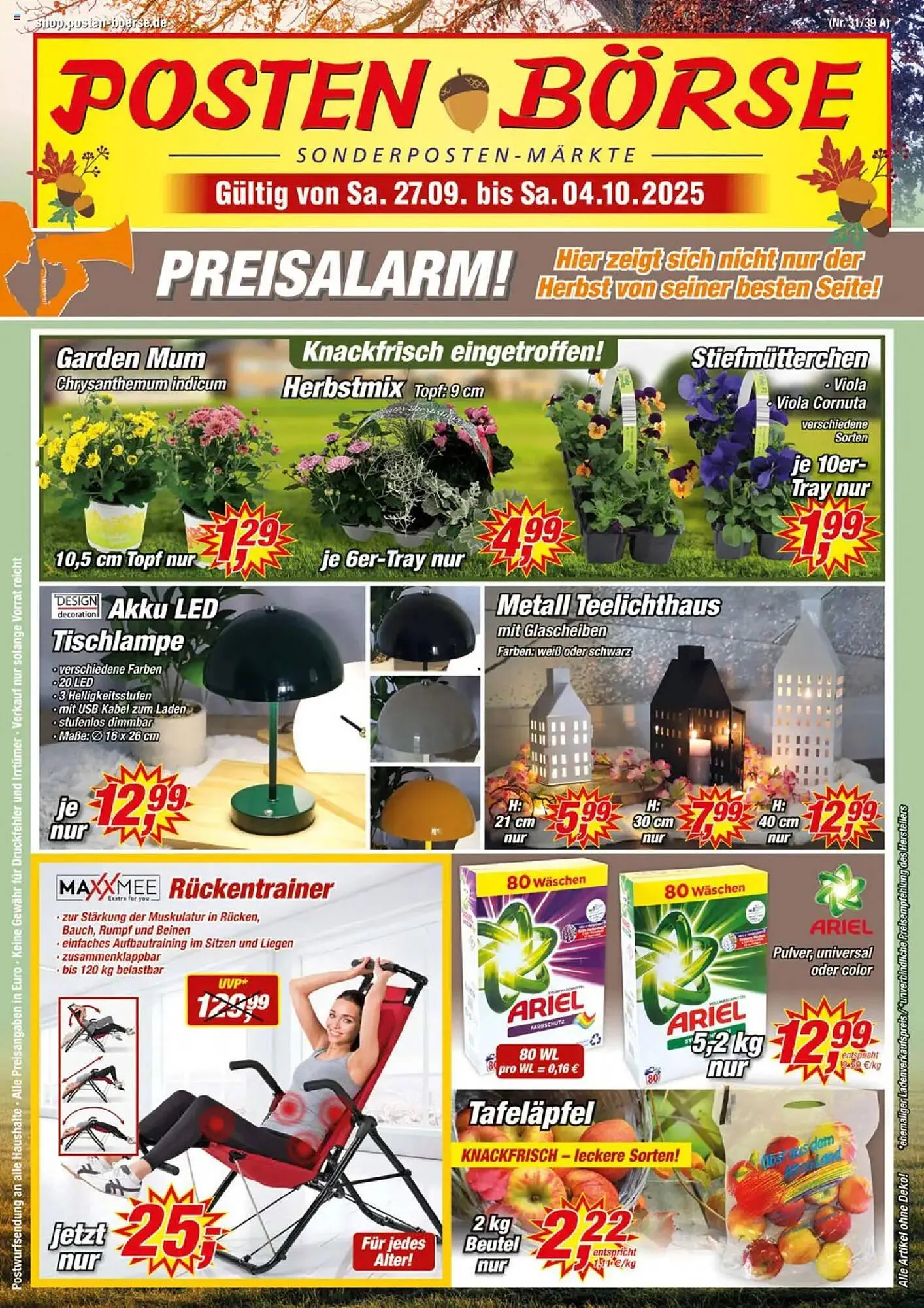 Posten Börse Prospekt von 27. September bis 4. Oktober 2025 - Prospekt seite 1