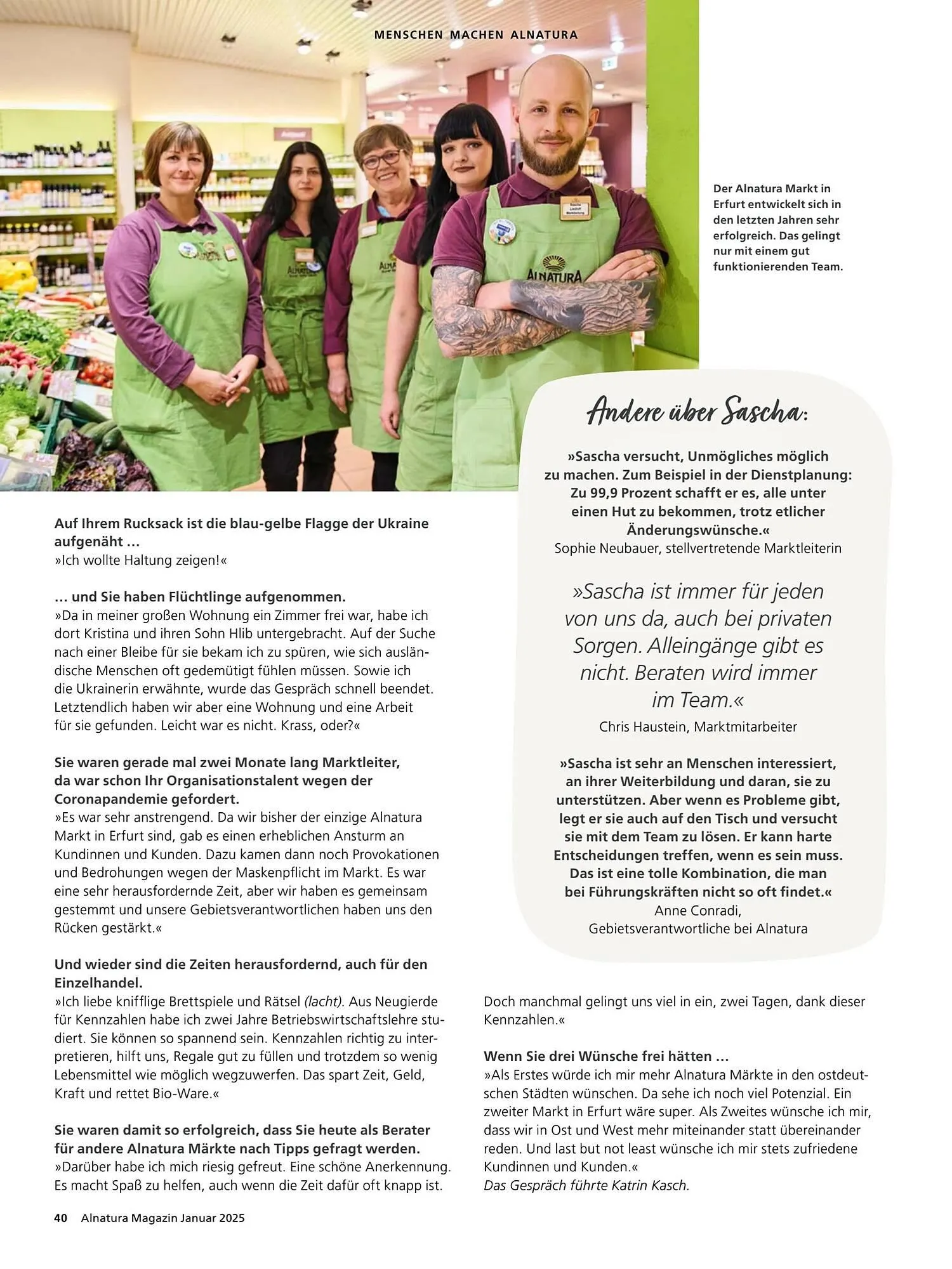 Alnatura Prospekt von 8. Januar bis 1. Februar 2025 - Prospekt seite 40